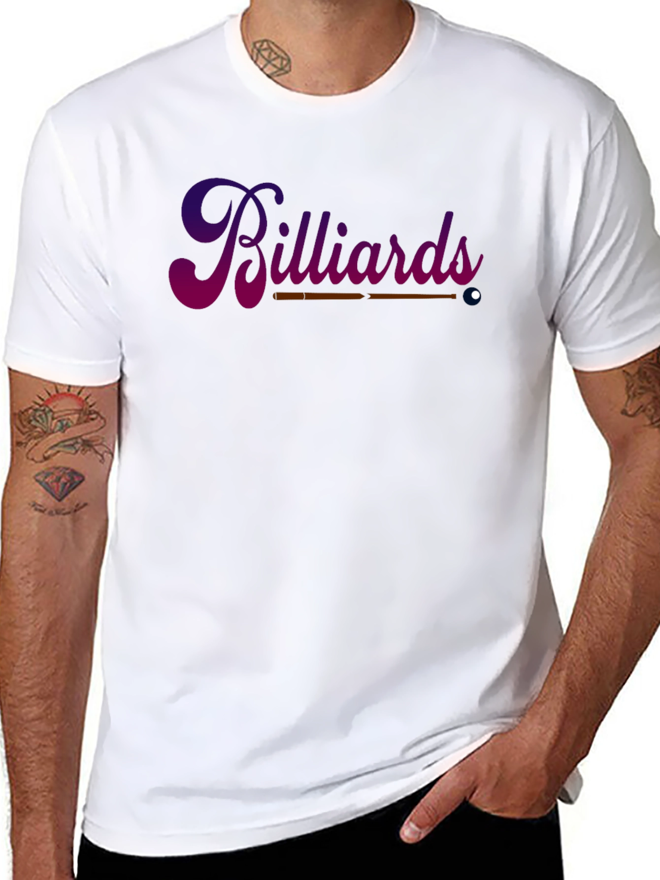 Billiards Graphic Tee - Pool Player T-Shirt
