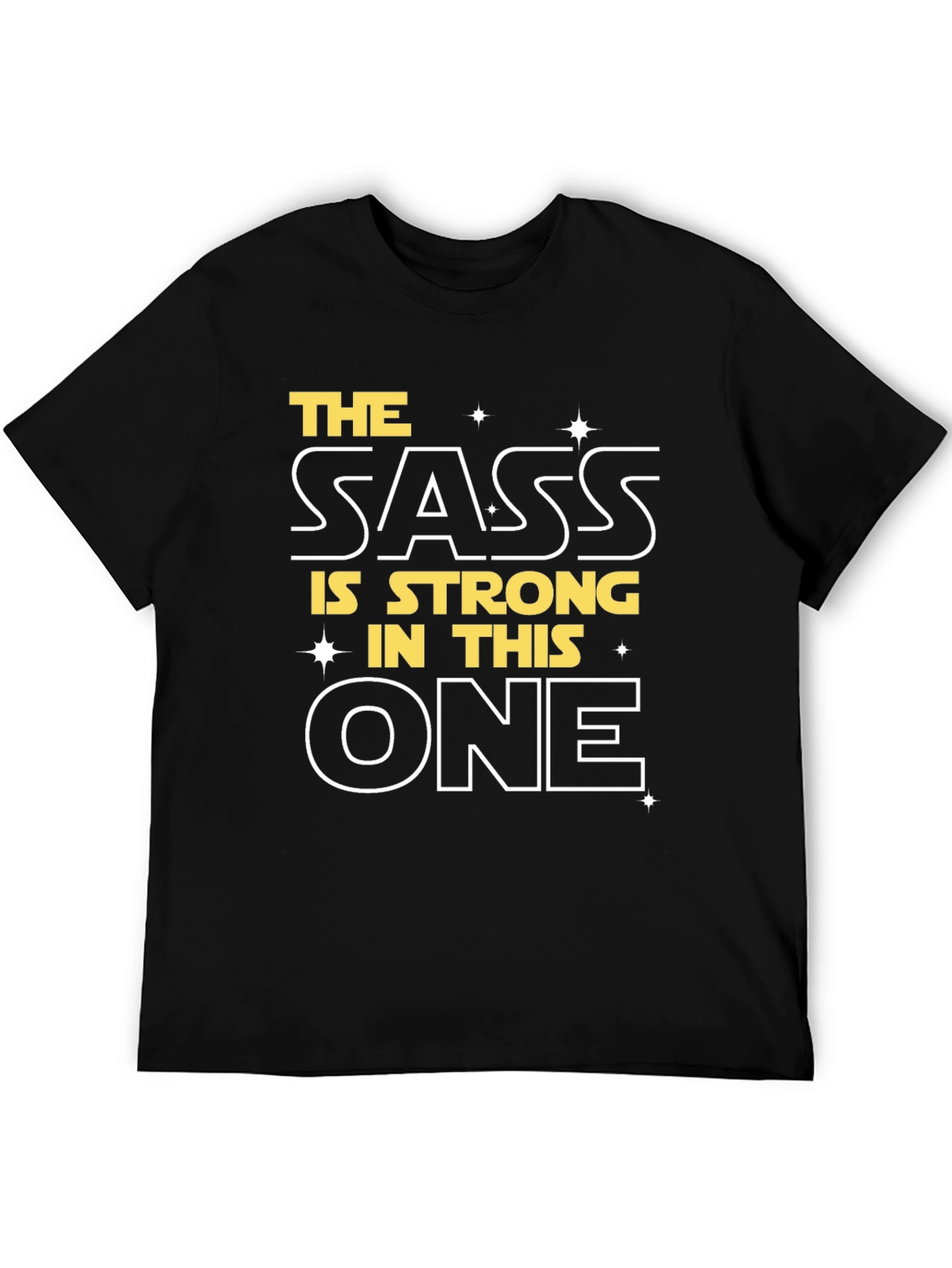 The Sass is Strong Graphic Tee - Black