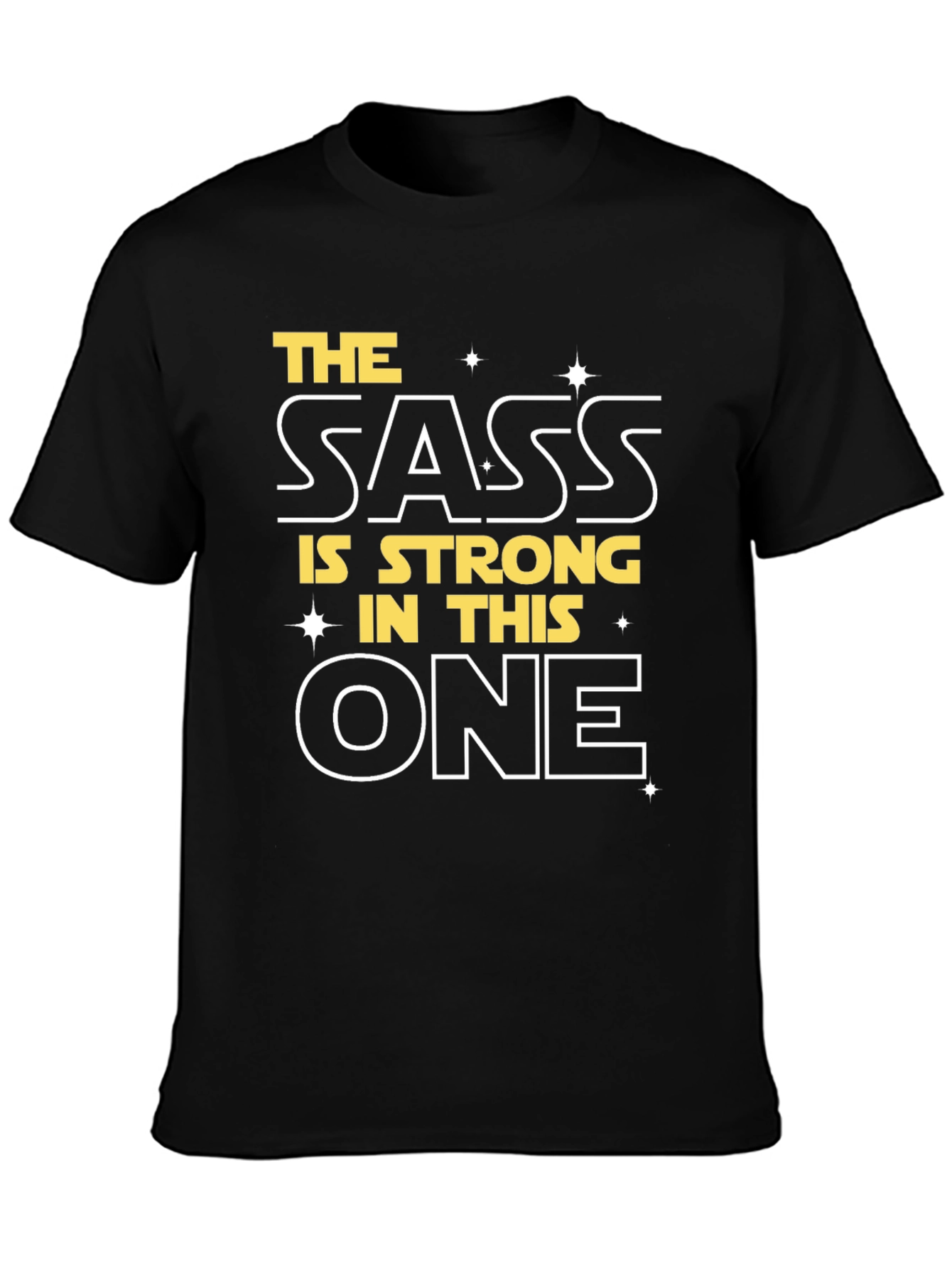 The Sass is Strong Graphic Tee - Black