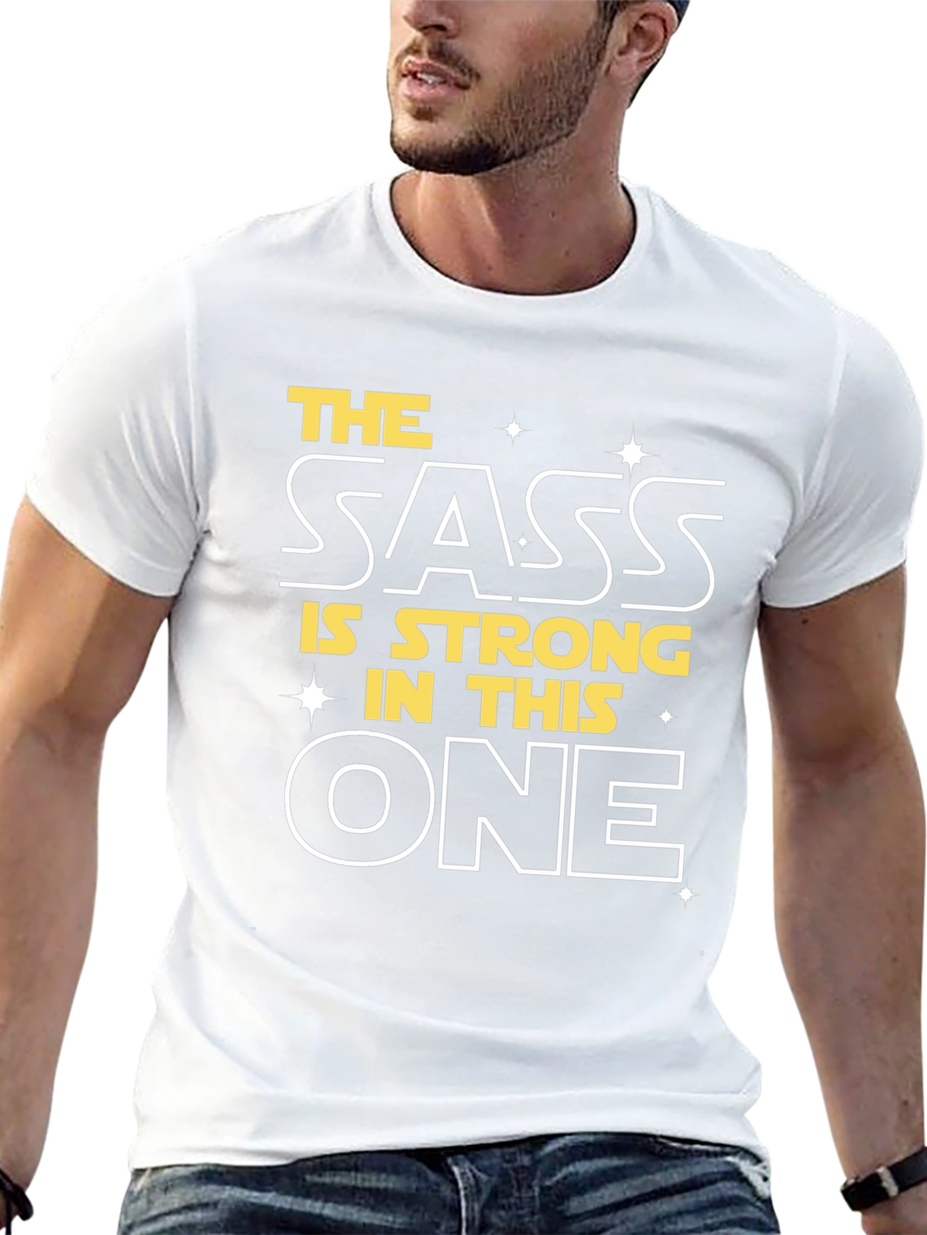 The Sass is Strong Graphic Tee - Black