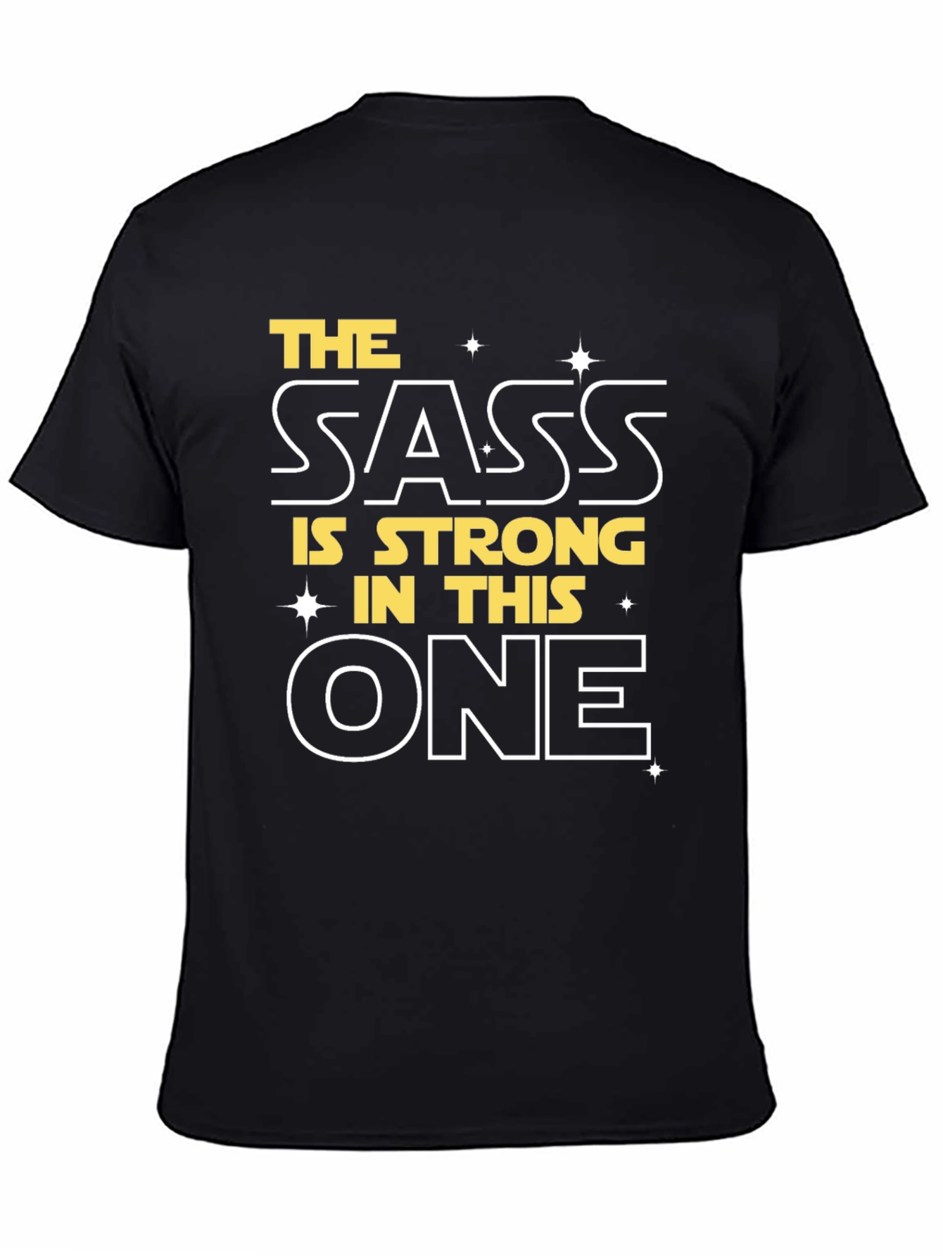 The Sass is Strong Graphic Tee - Black