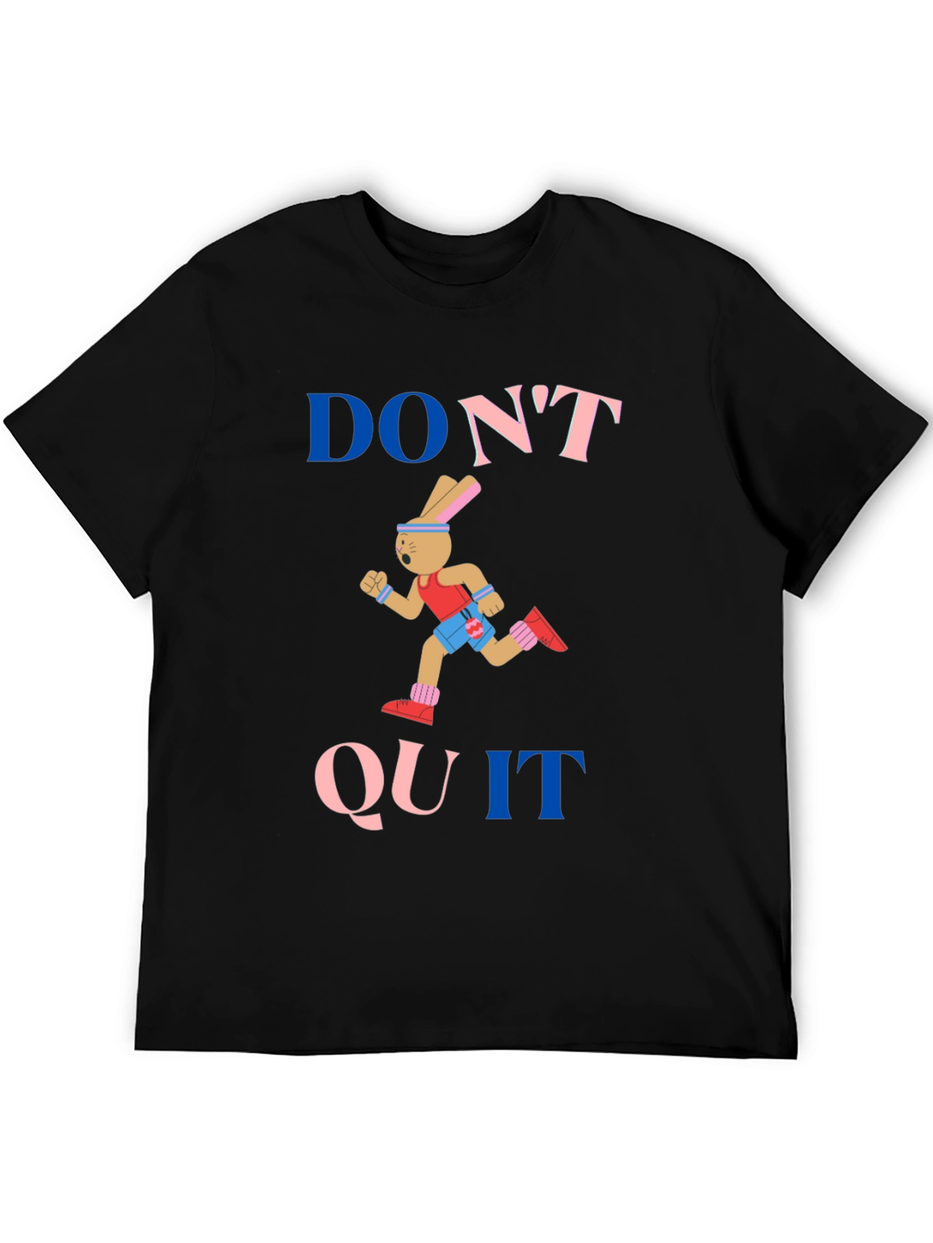 Dont Quit Bunny Graphic T-Shirt
