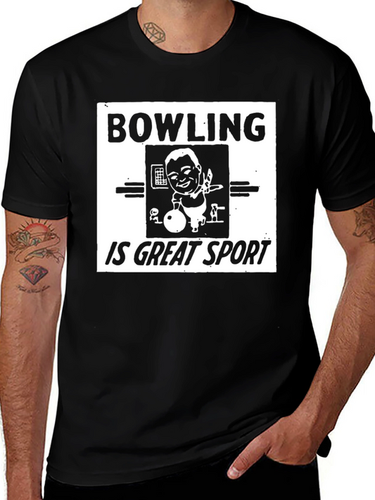 Bowling is Great Sport Black T-Shirt