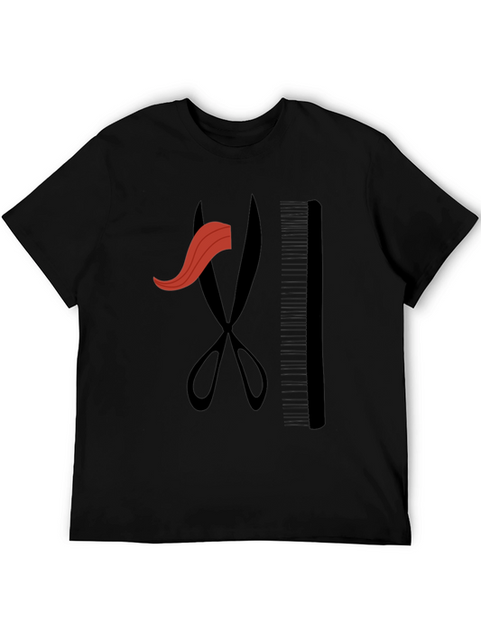 Barber Tools Black T-Shirt - Hair Stylist Graphic Tee