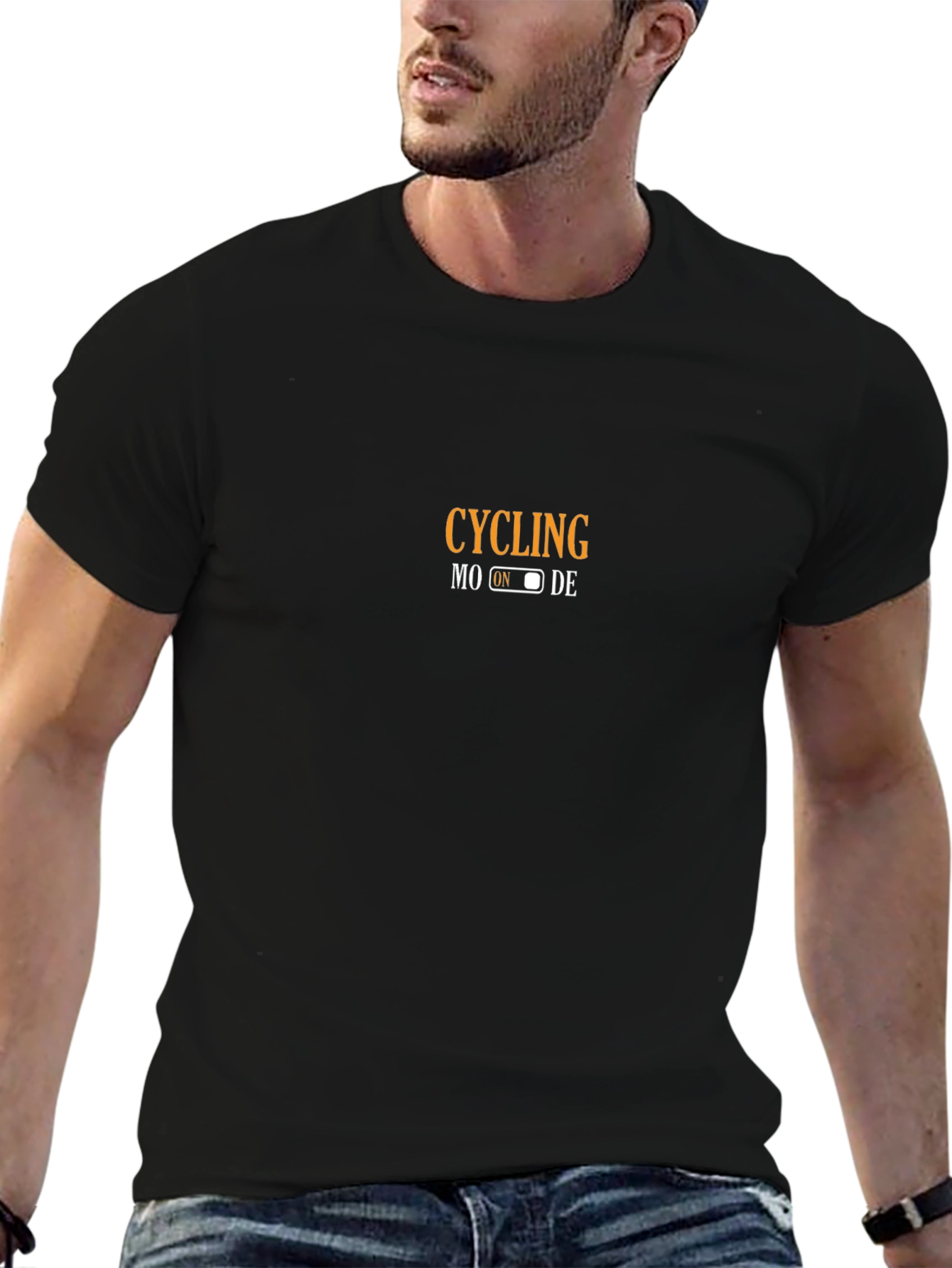 Cycling Mode On Graphic Tee - Black