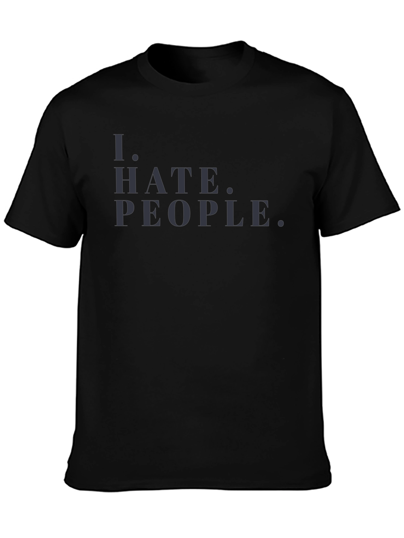 I Hate People Graphic Tee - Mens Black T-Shirt