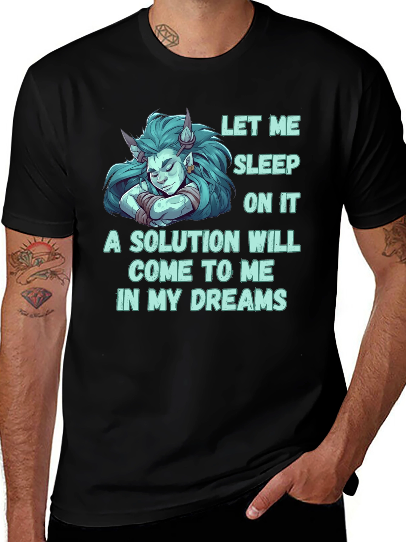 Let Me Sleep On It Funny Graphic T-Shirt