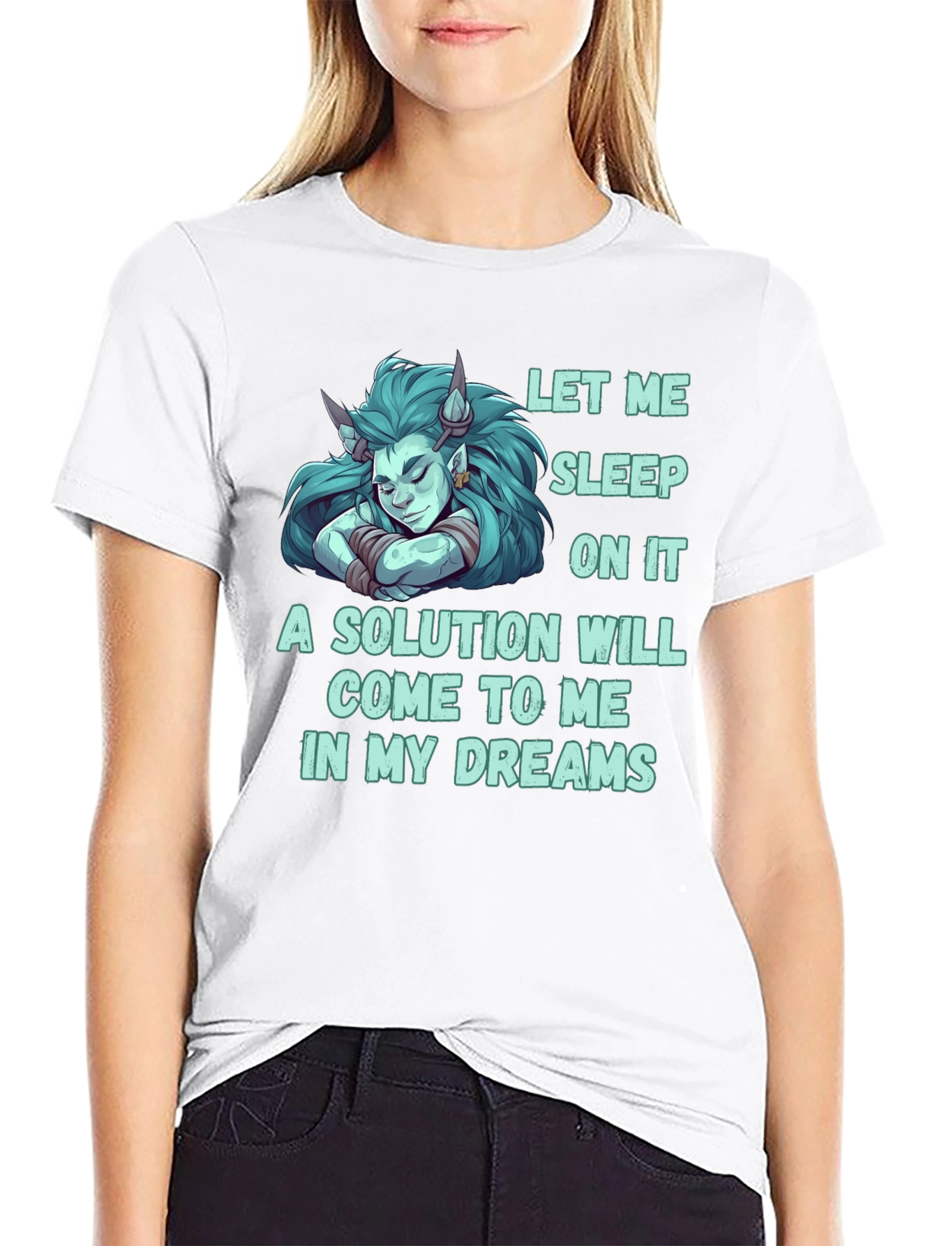 Let Me Sleep On It Funny Graphic T-Shirt