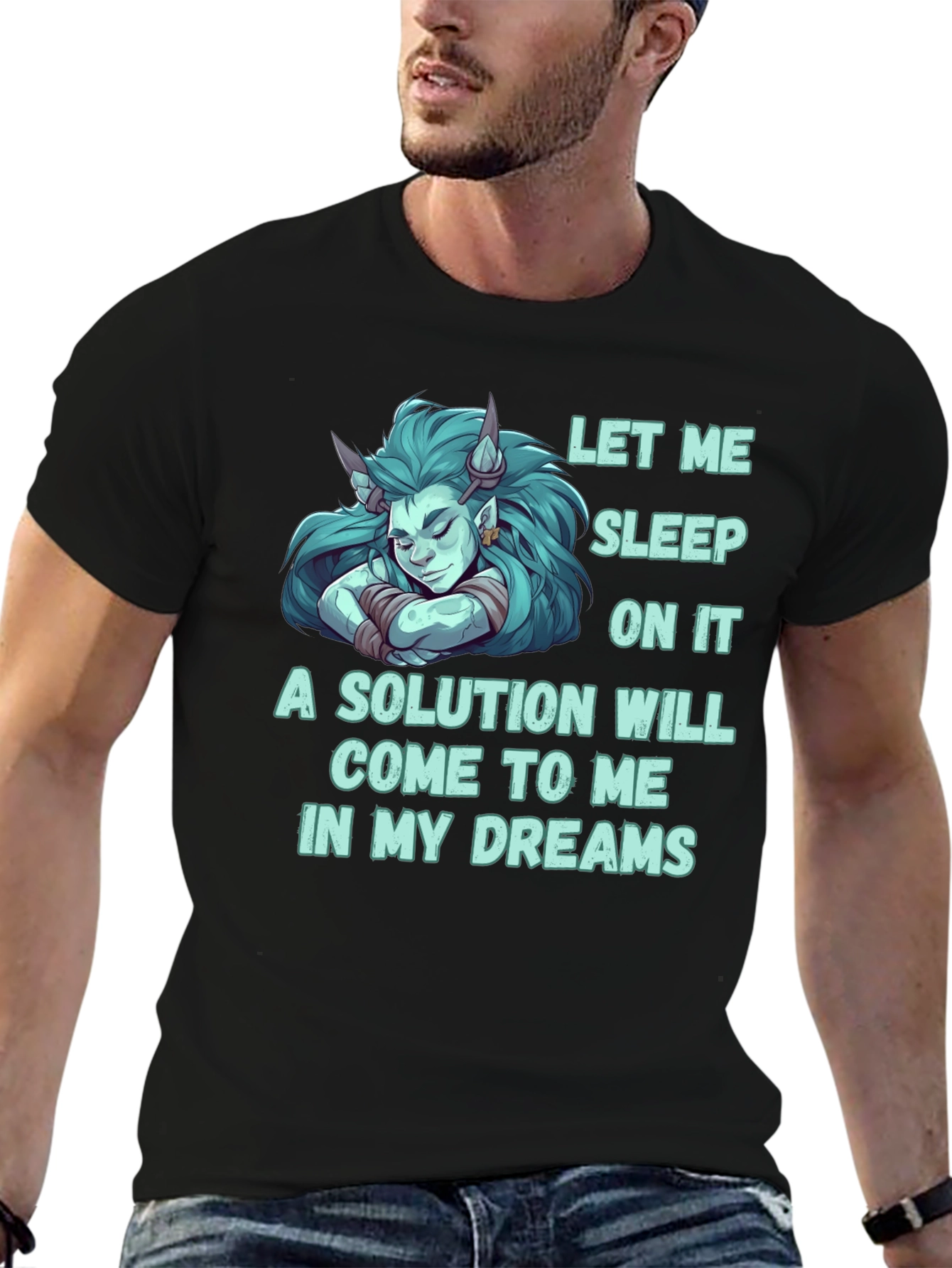 Let Me Sleep On It Funny Graphic T-Shirt
