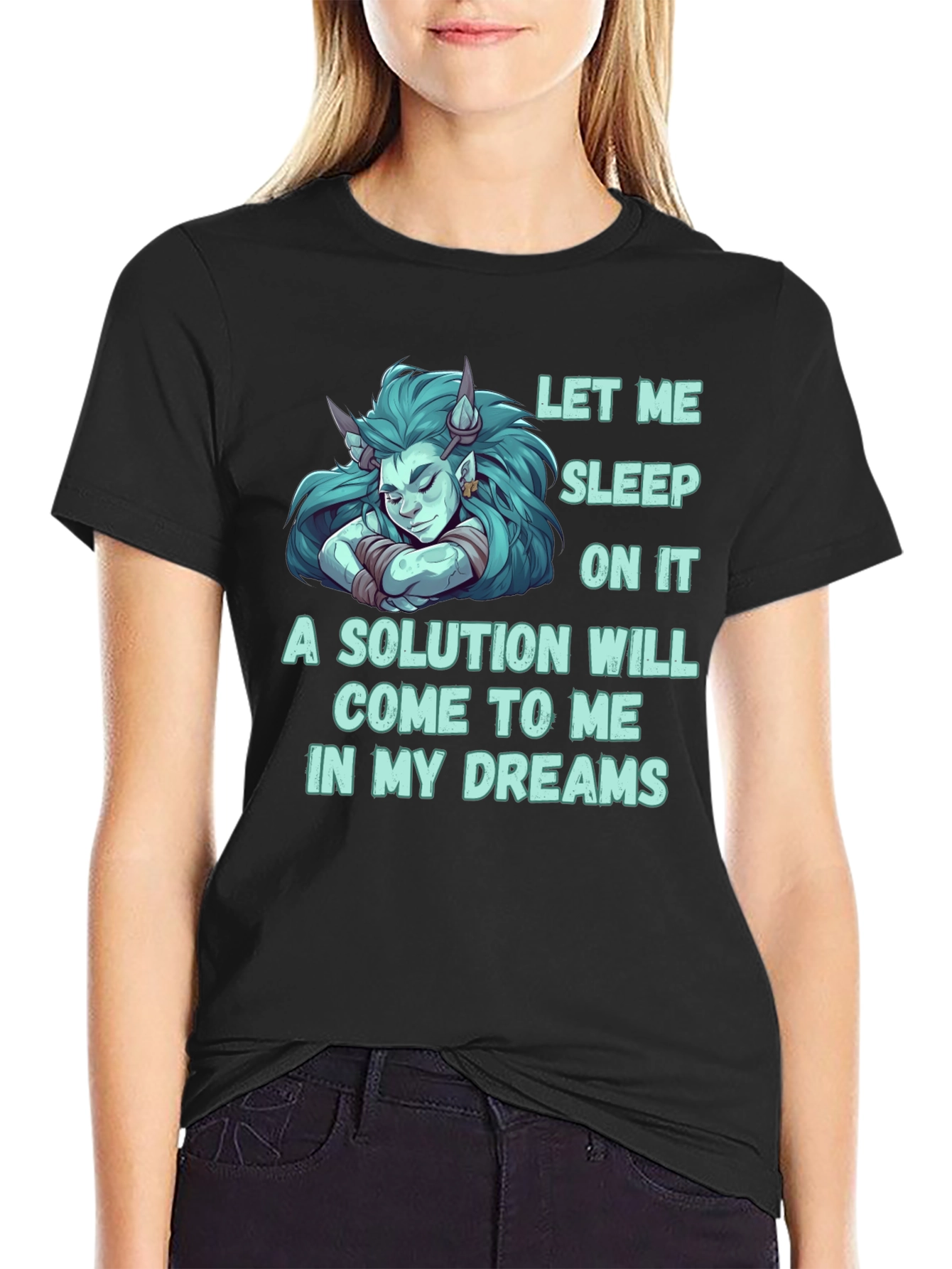 Let Me Sleep On It Funny Graphic T-Shirt