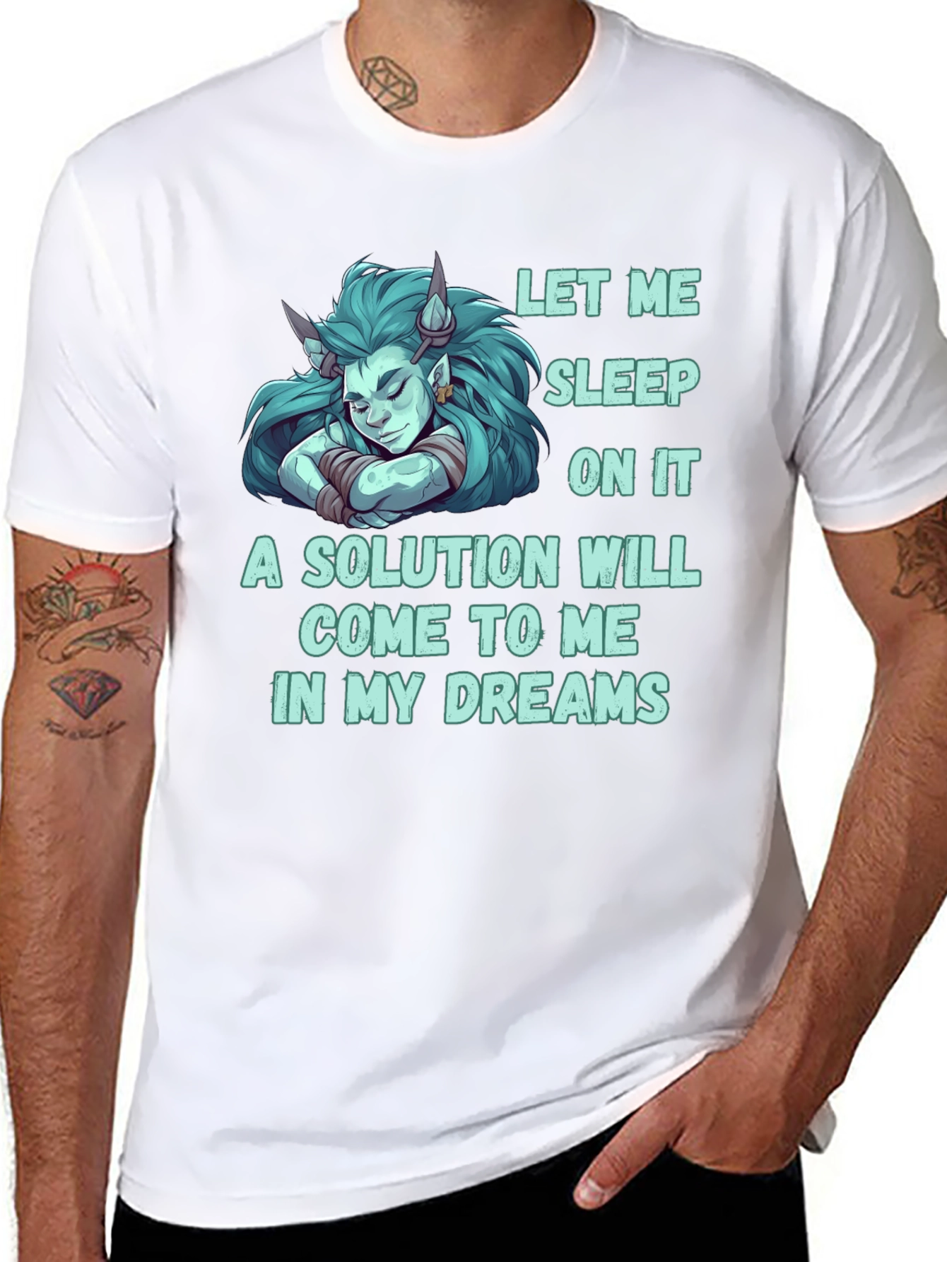 Let Me Sleep On It Funny Graphic T-Shirt