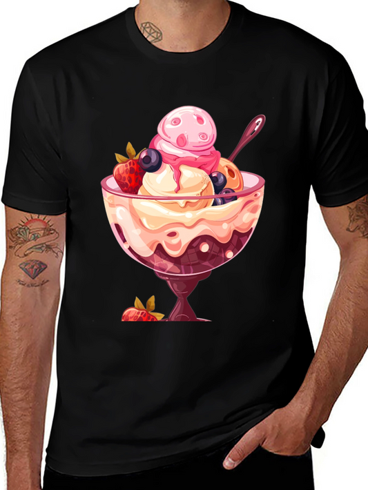 Ice Cream Sundae Graphic T-Shirt