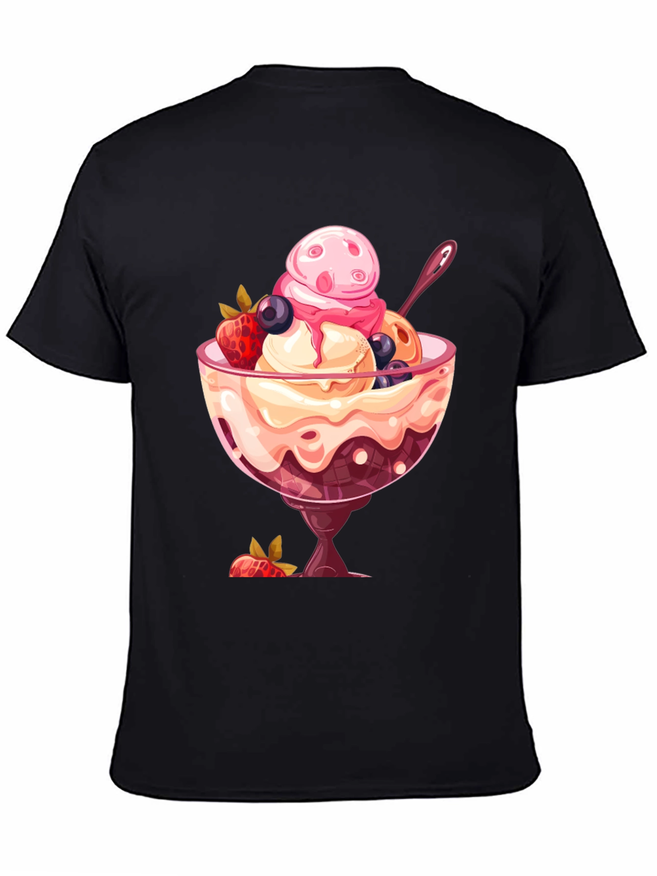 Ice Cream Sundae Graphic T-Shirt