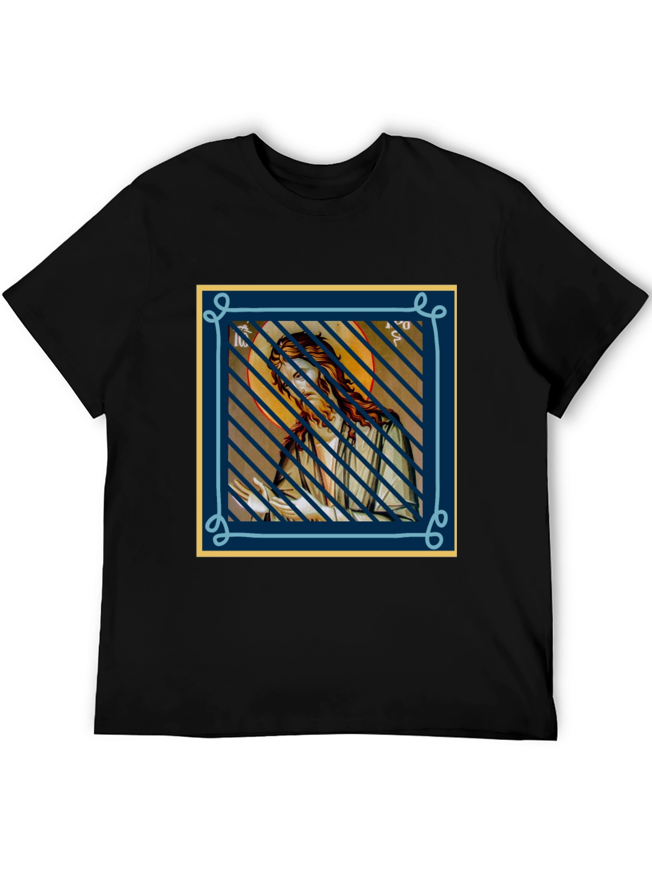 Icon Graphic Tee - Soft Black Cotton Blend