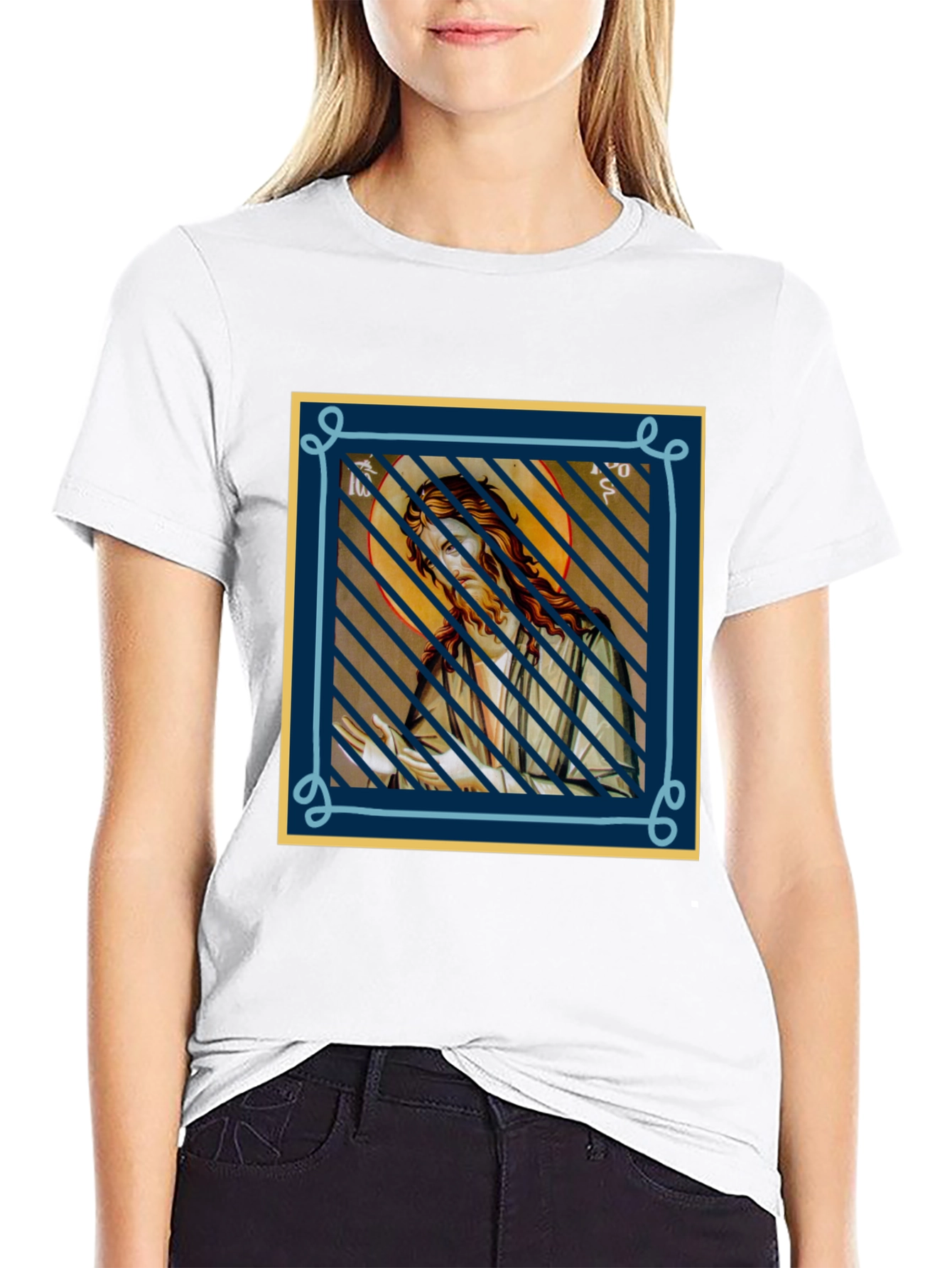 Icon Graphic Tee - Soft Black Cotton Blend
