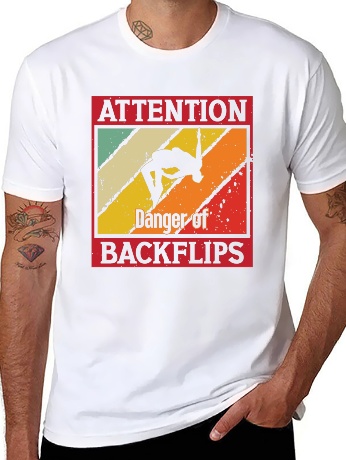 Attention Backflips Graphic Tee