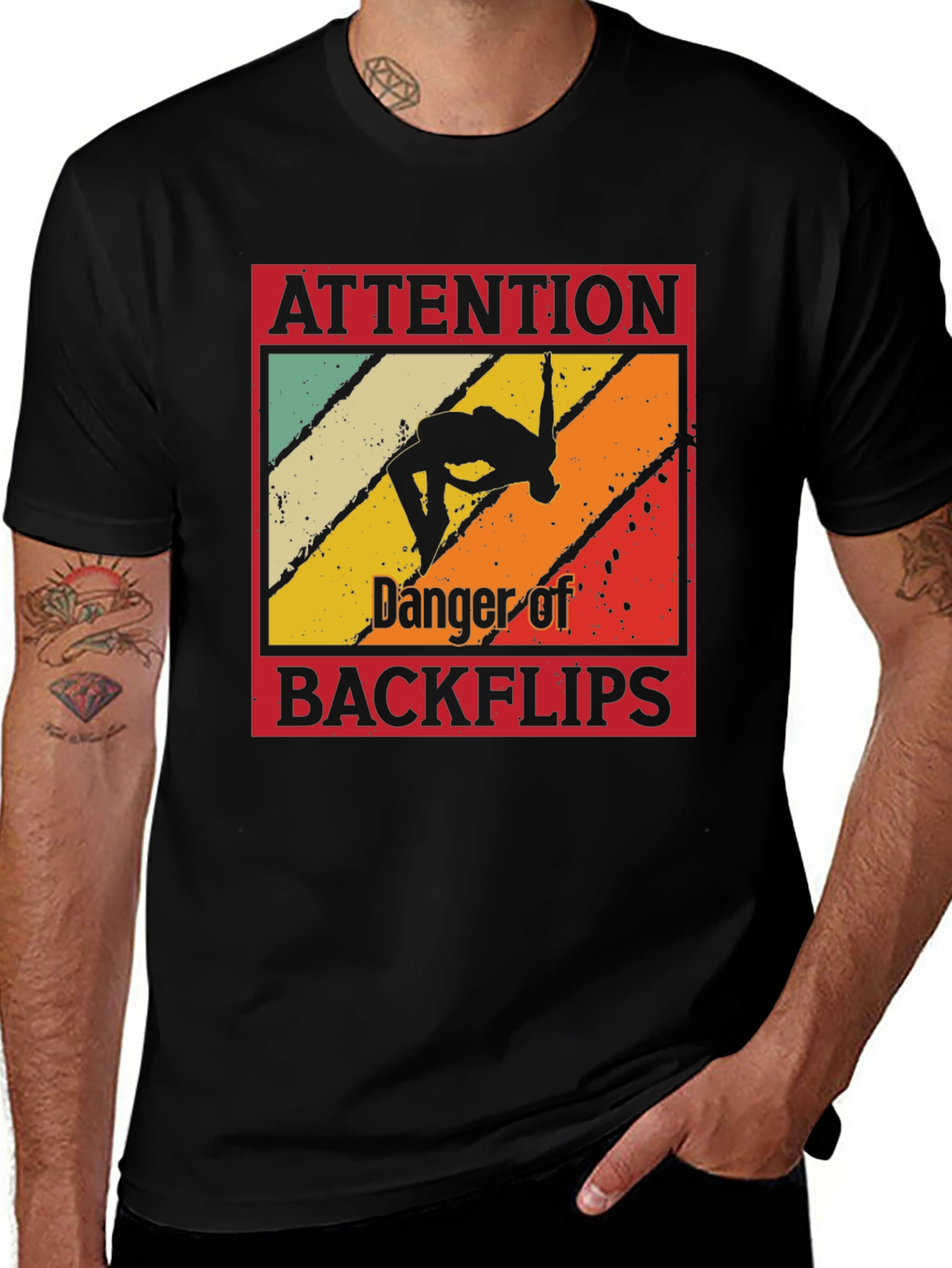 Attention Backflips Graphic Tee