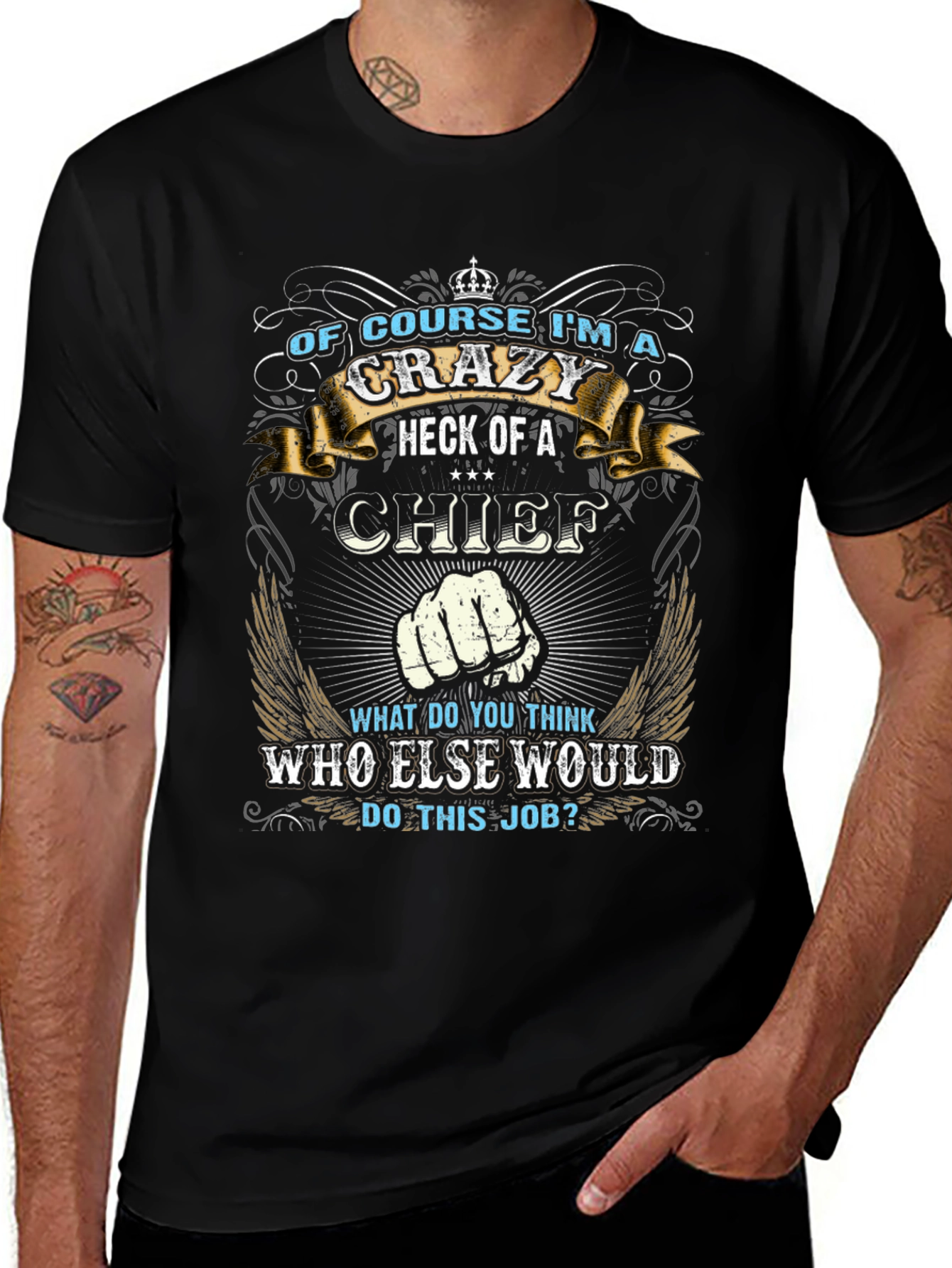 Crazy Chief Graphic T-Shirt