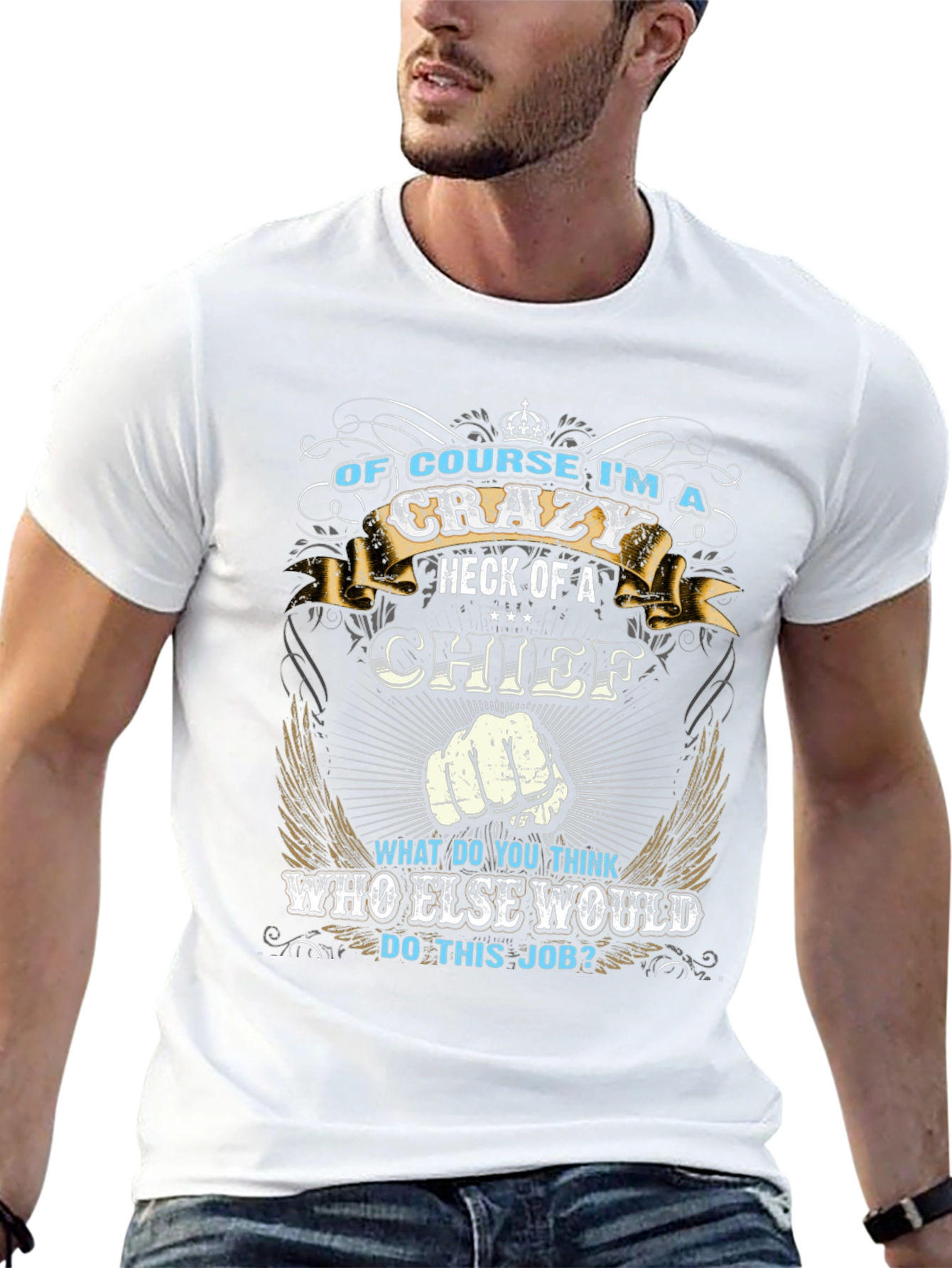 Crazy Chief Graphic T-Shirt