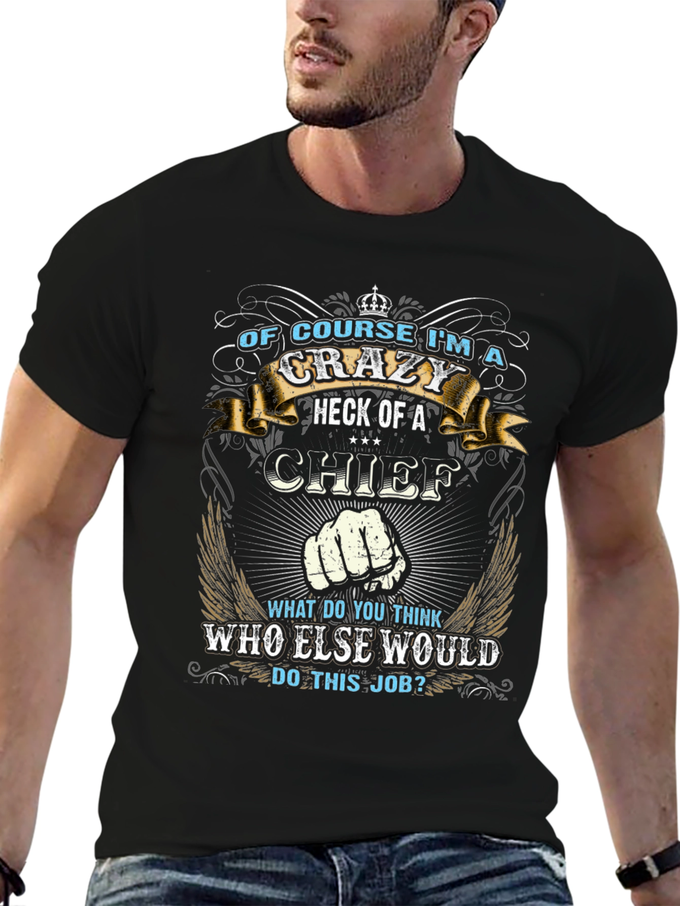 Crazy Chief Graphic T-Shirt