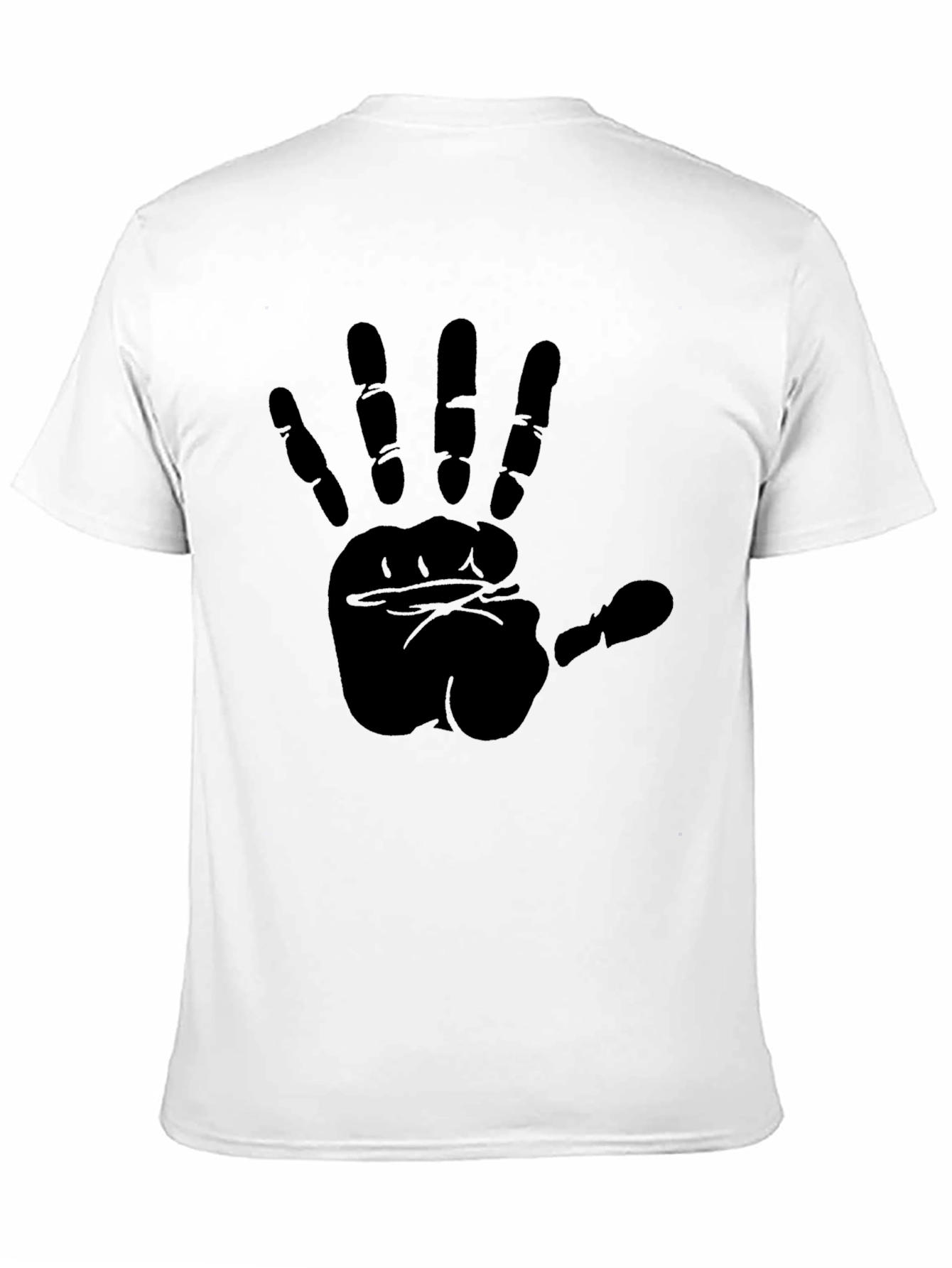 Bold Handprint Black T-Shirt