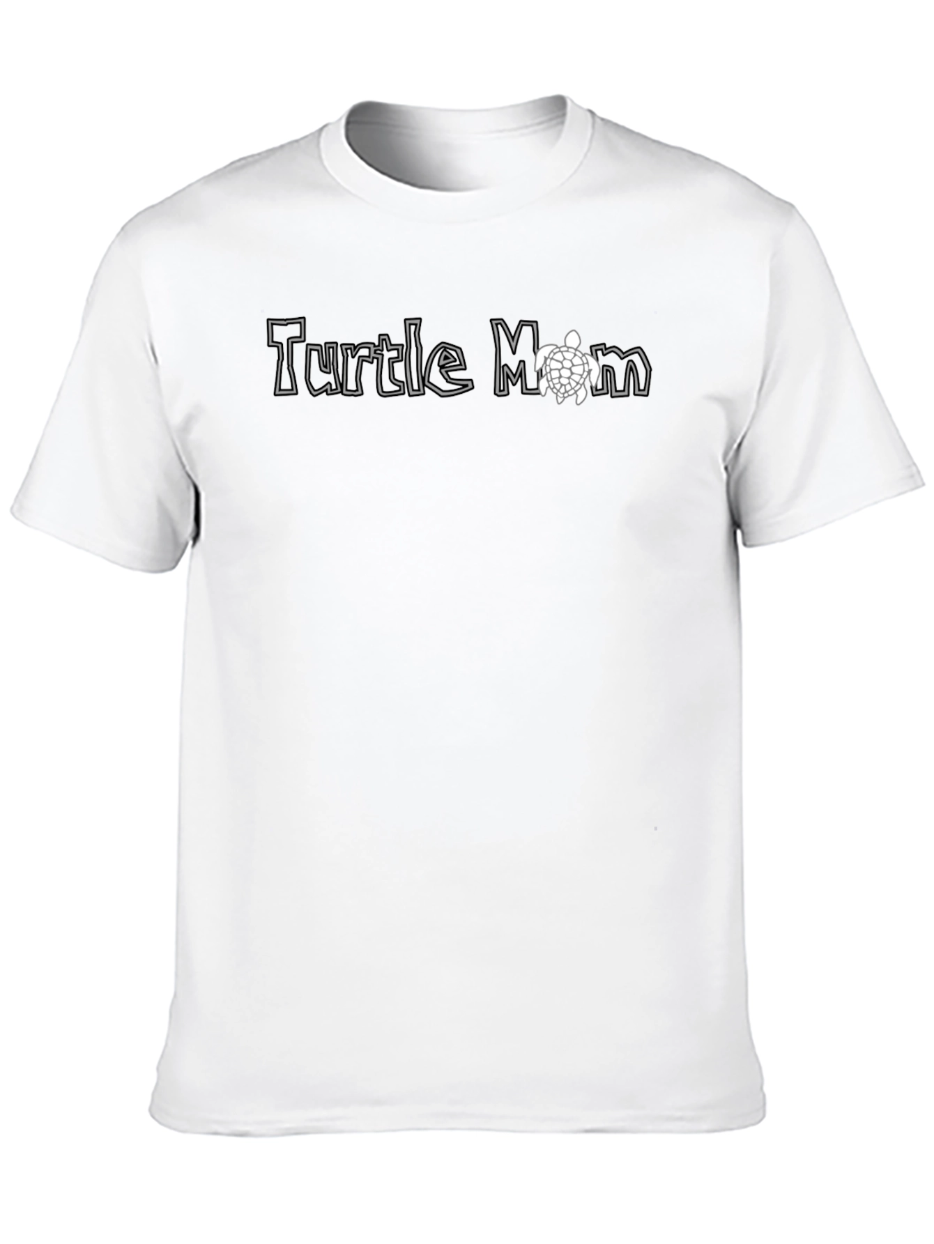 Turtle Mom Graphic Tee - Black