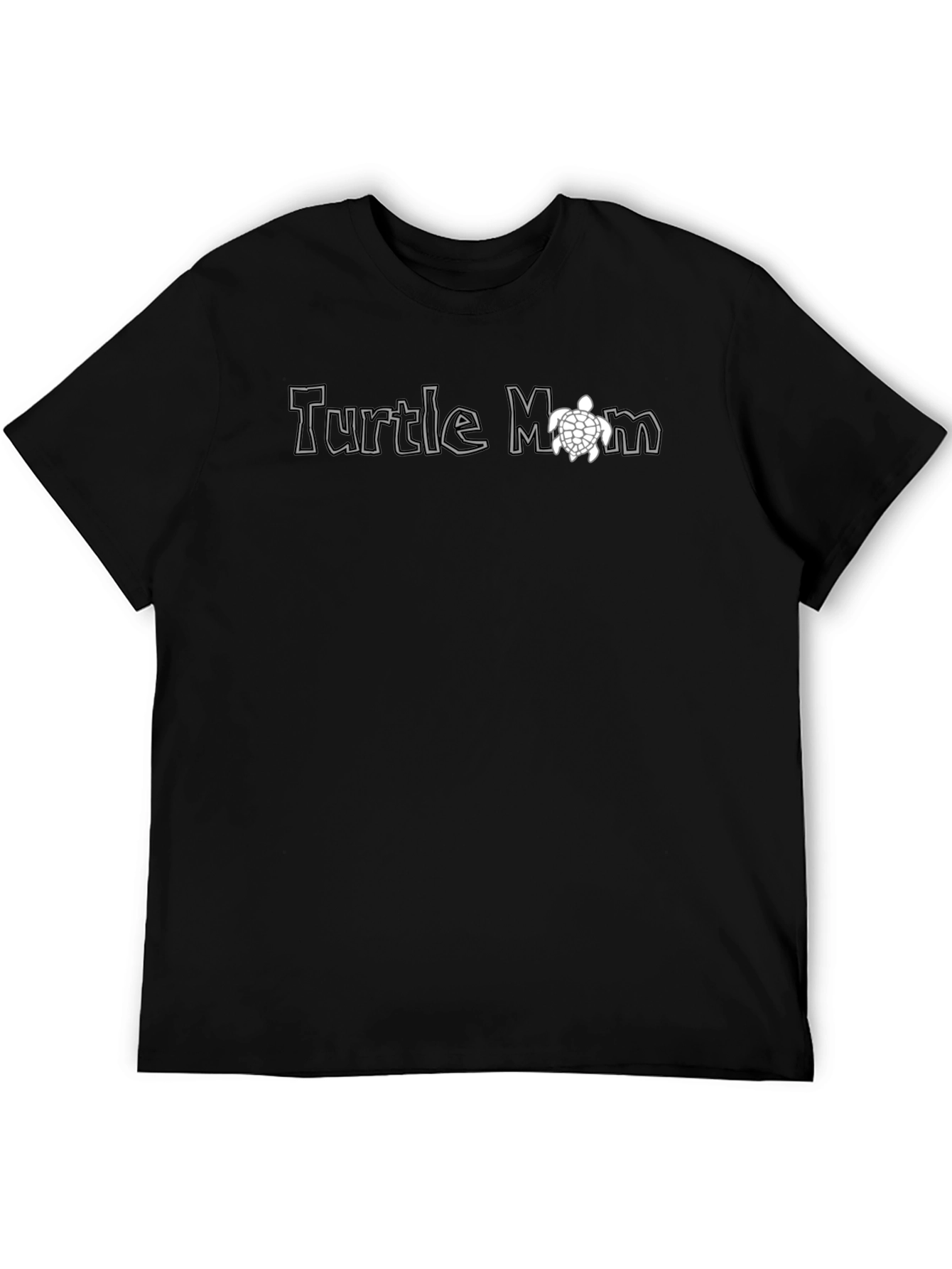 Turtle Mom Graphic Tee - Black