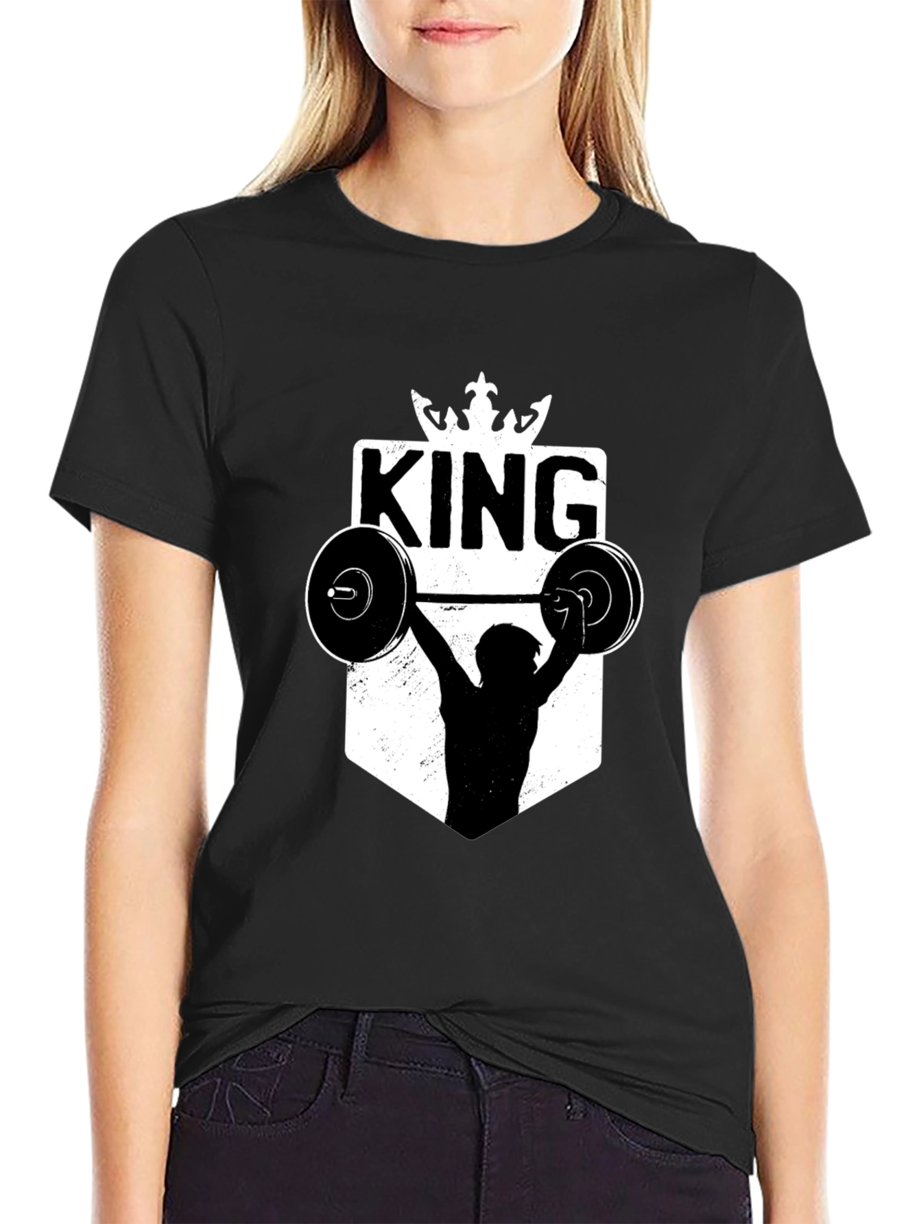 King Weightlifting T-Shirt - Fitness Power!