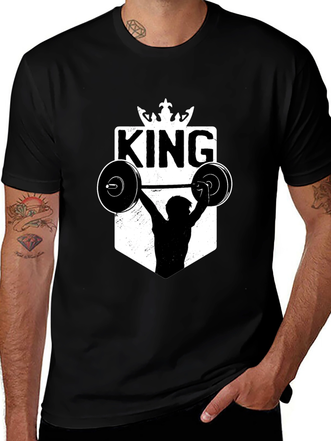 King Weightlifting T-Shirt - Fitness Power!