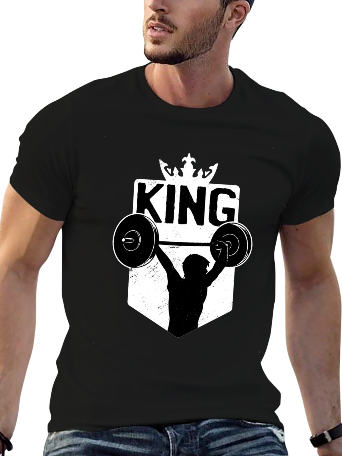 King Weightlifting T-Shirt - Fitness Power!