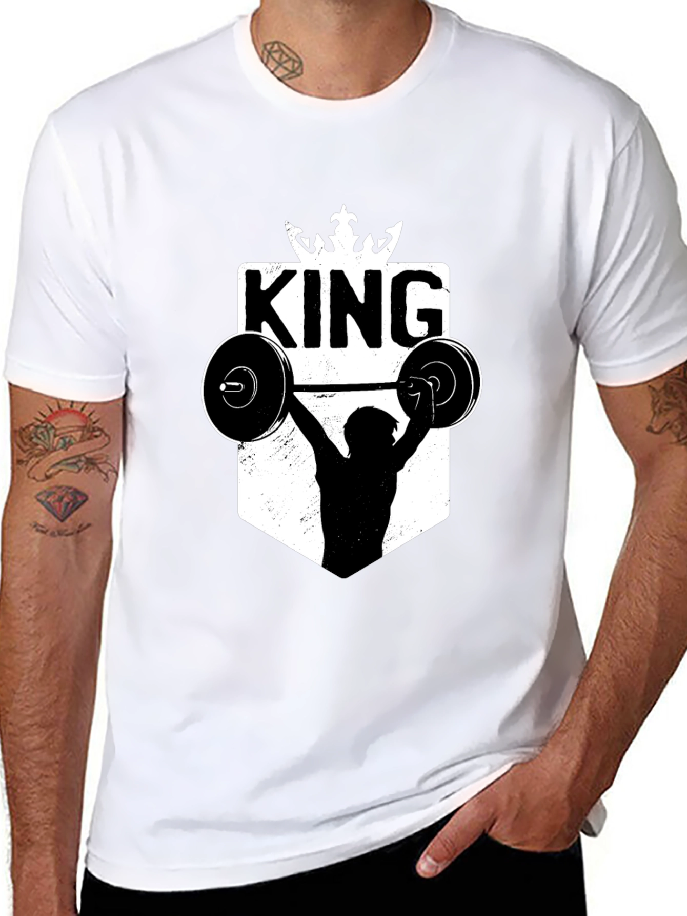 King Weightlifting T-Shirt - Fitness Power!