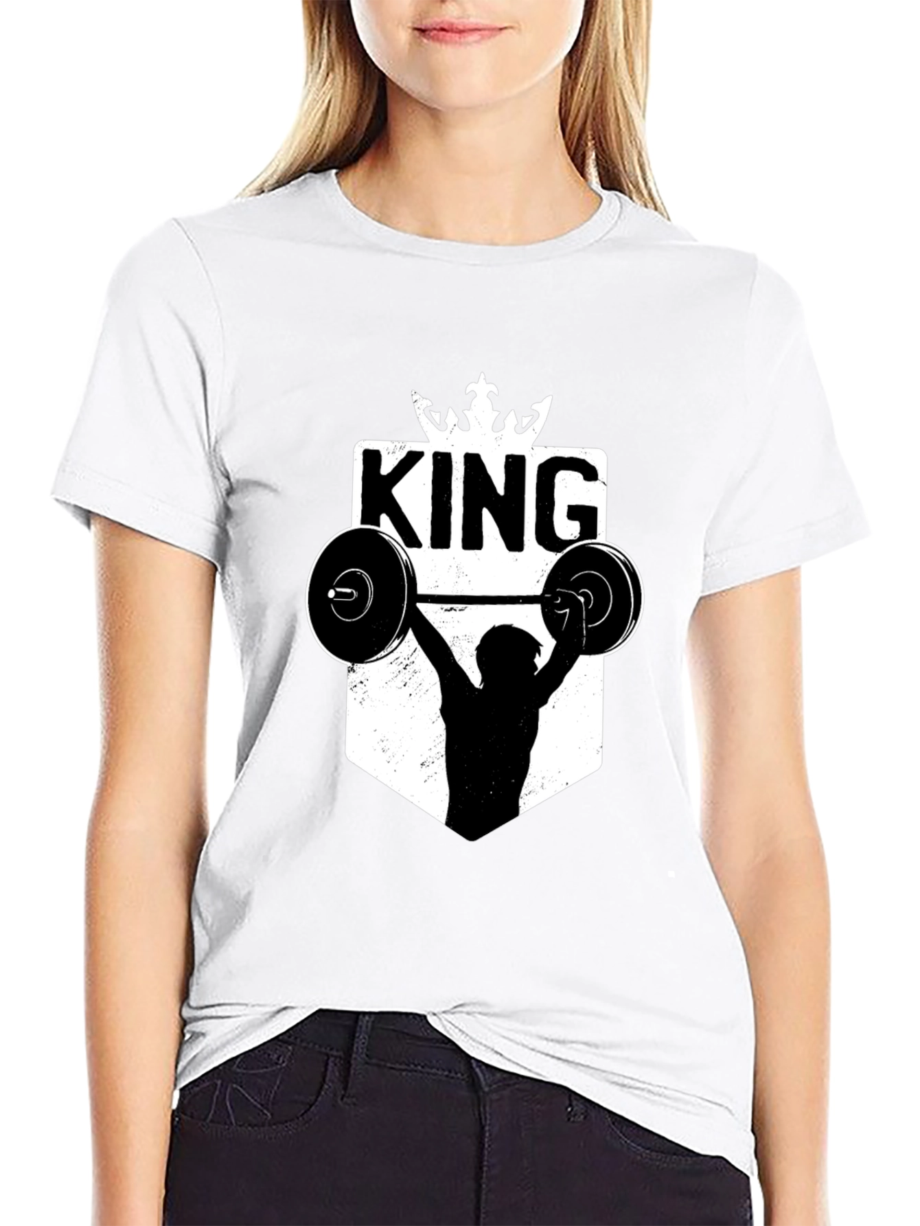 King Weightlifting T-Shirt - Fitness Power!