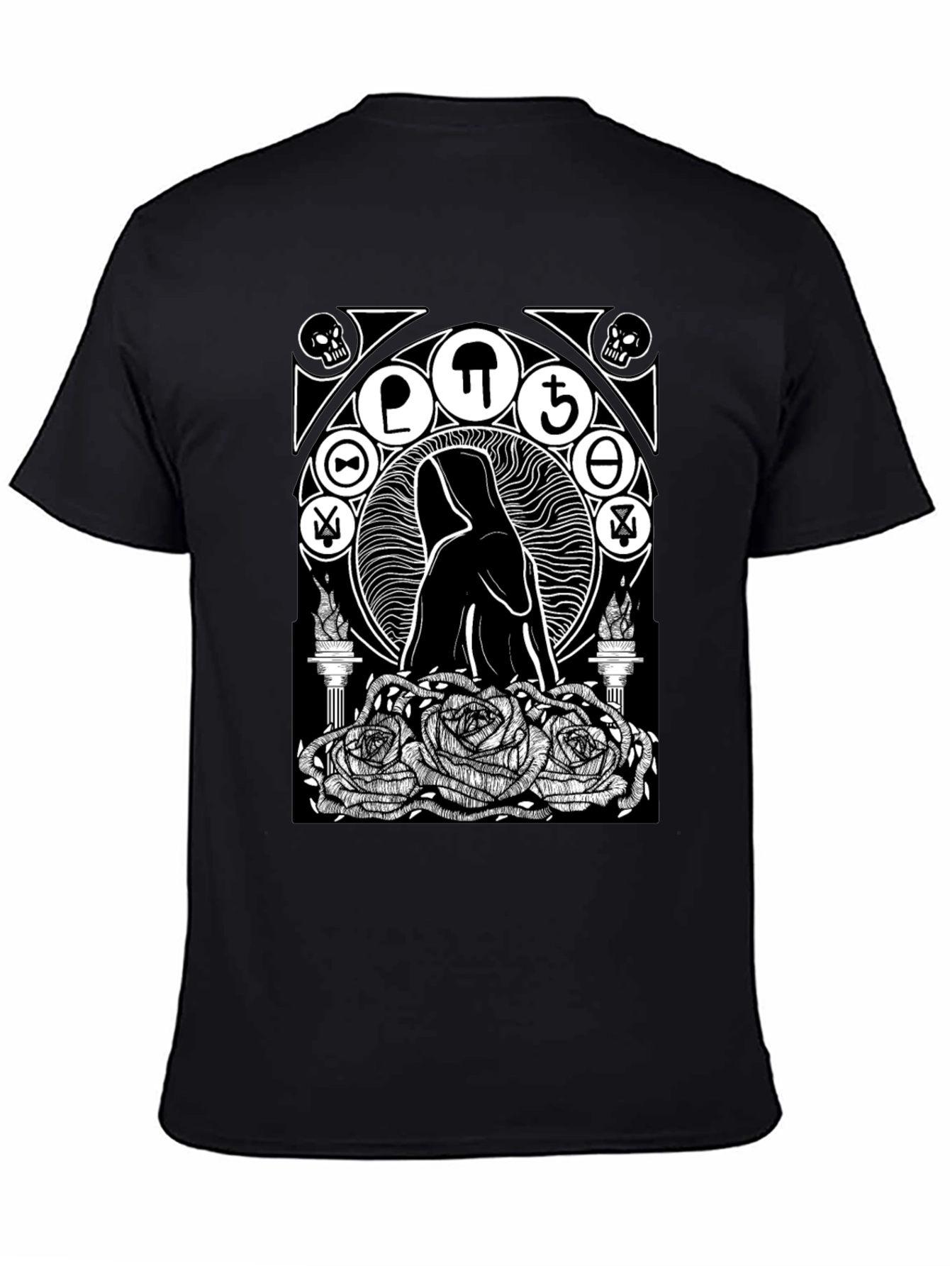 Occult Rose T-Shirt - Gothic Graphic Tee