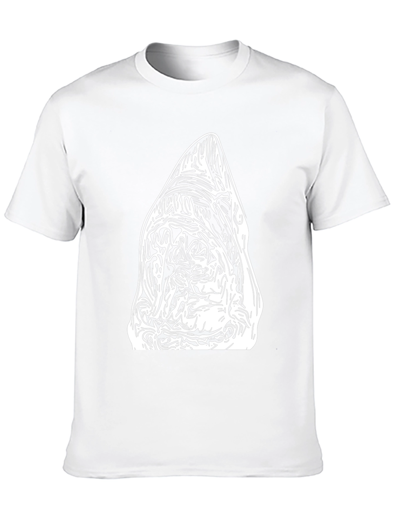 Abstract Graphic Tee - Black Cotton Blend