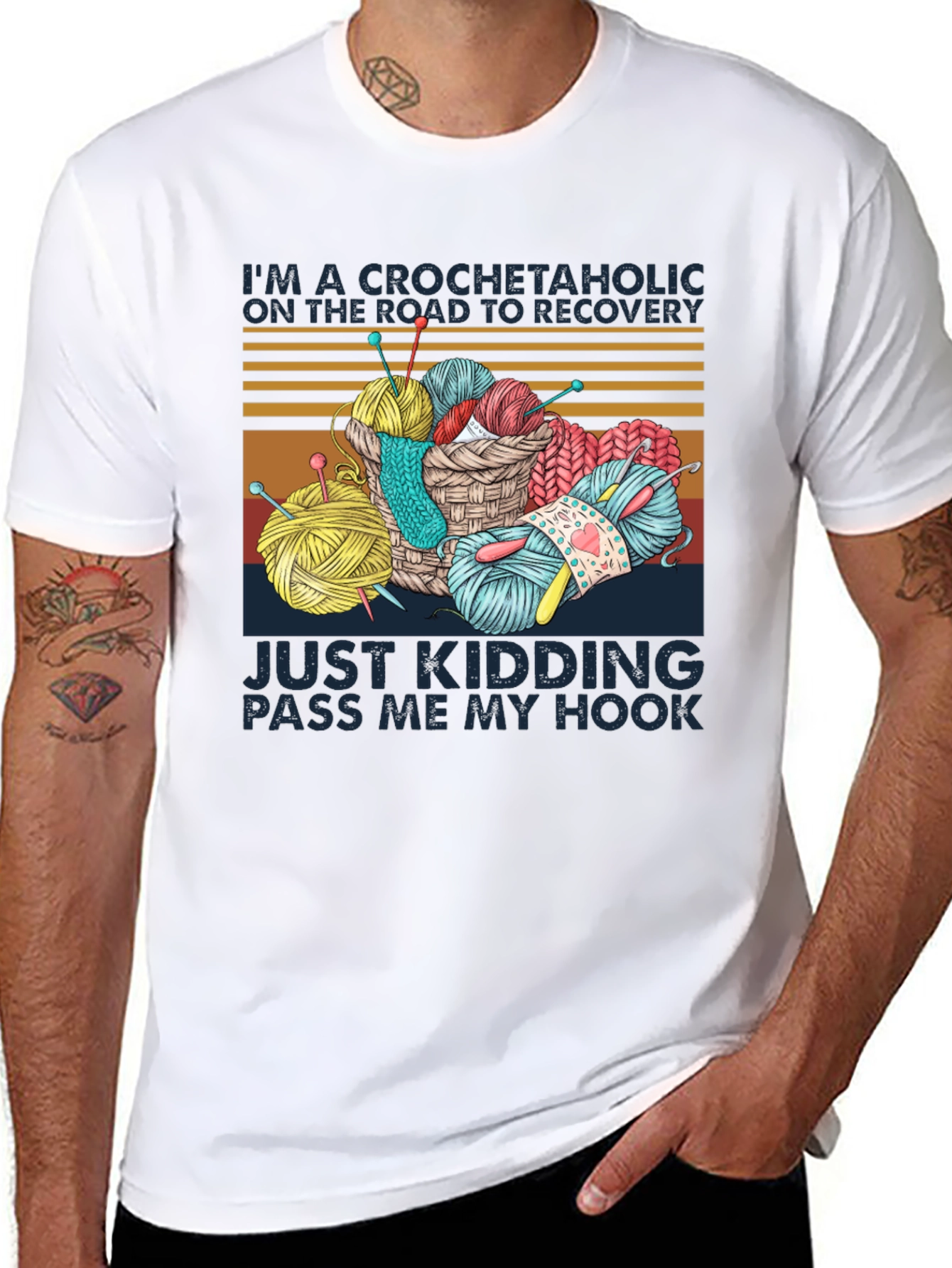 Crochetaholic T-Shirt: Yarn Lovers Tee
