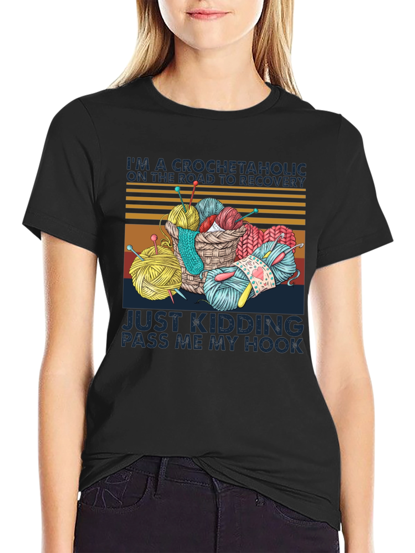 Crochetaholic T-Shirt: Yarn Lovers Tee