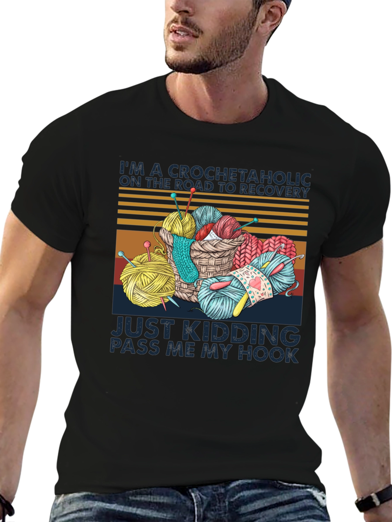 Crochetaholic T-Shirt: Yarn Lovers Tee