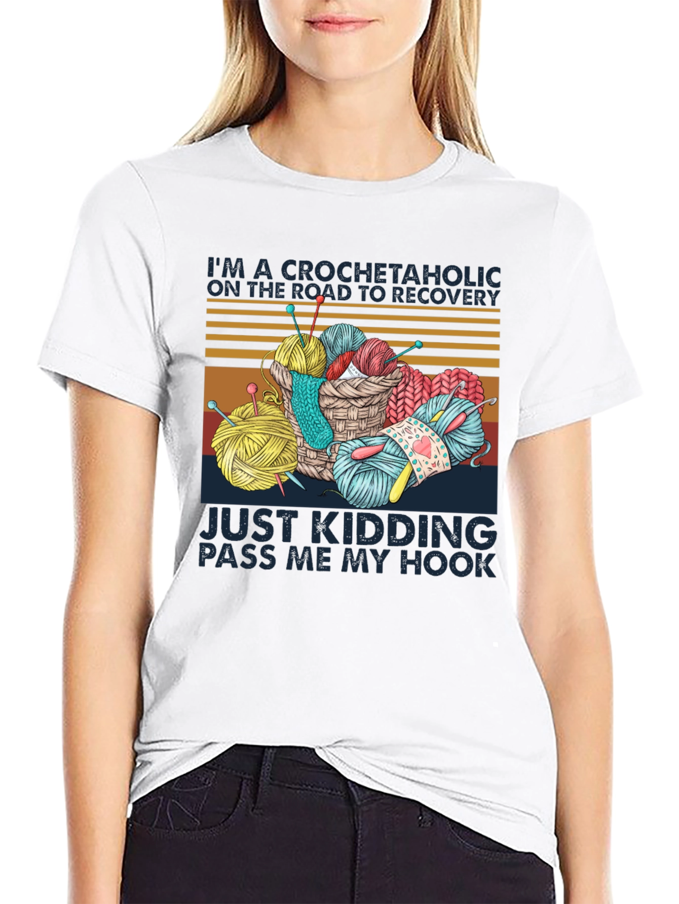 Crochetaholic T-Shirt: Yarn Lovers Tee