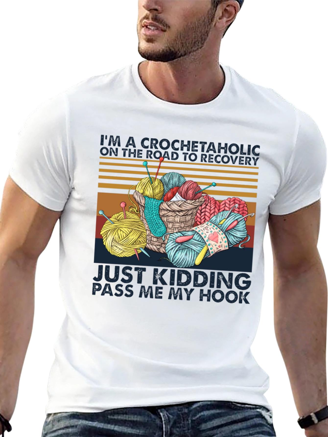 Crochetaholic T-Shirt: Yarn Lovers Tee