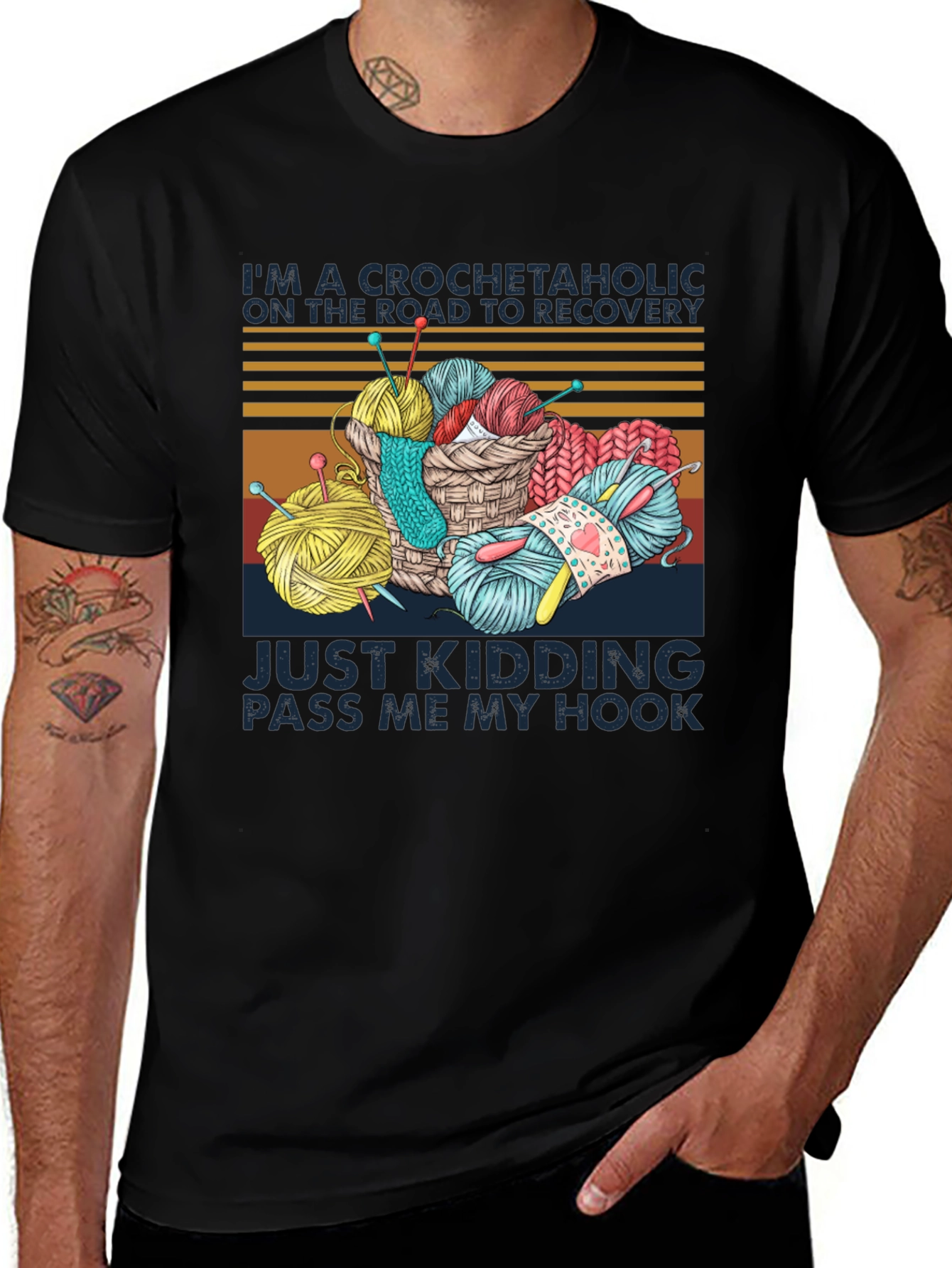 Crochetaholic T-Shirt: Yarn Lovers Tee