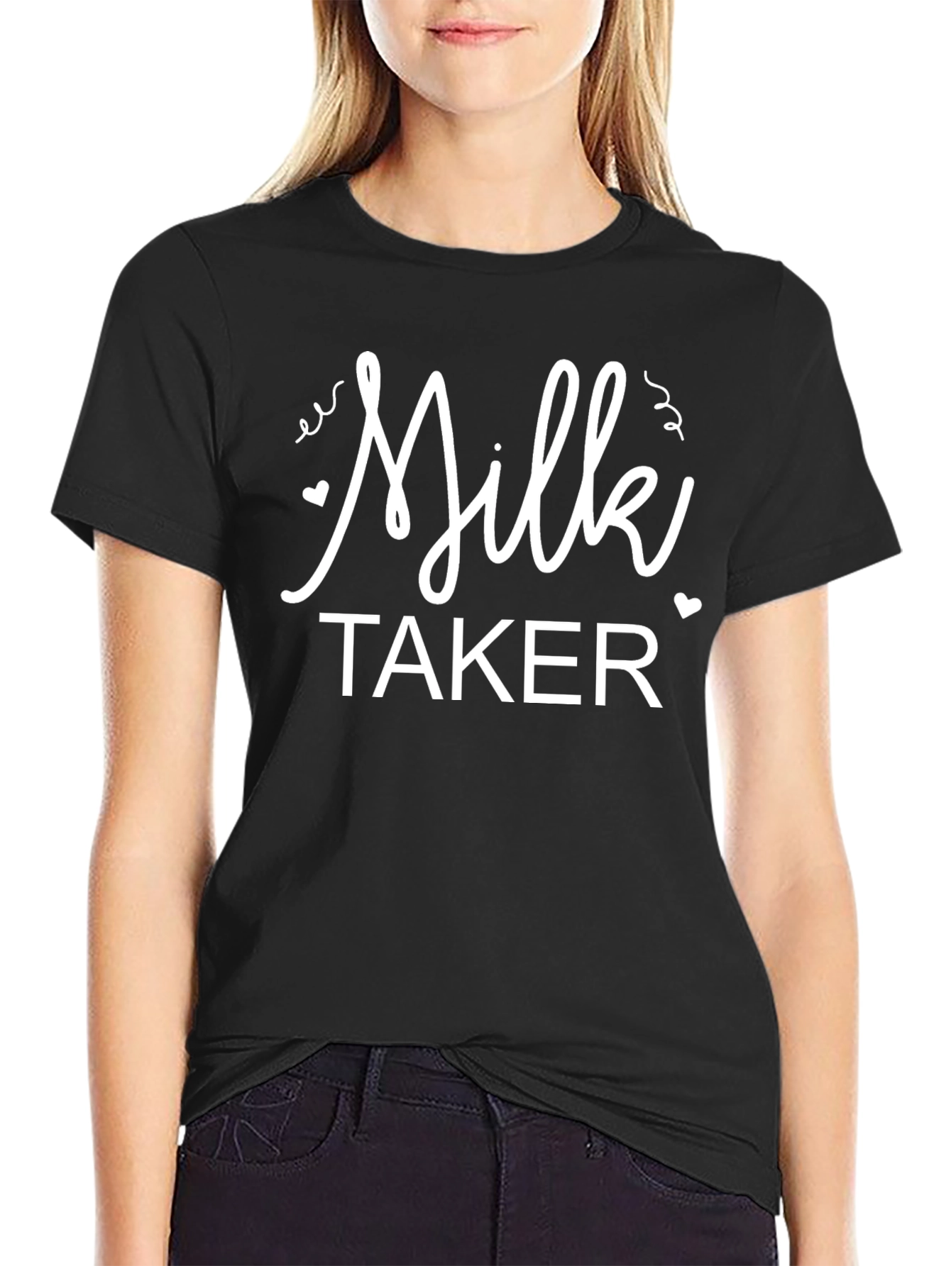 Milk Taker Graphic T-Shirt - Black
