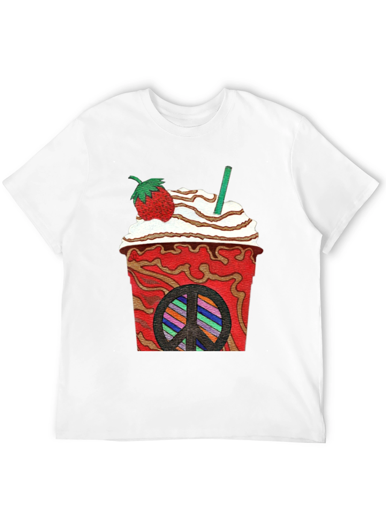 Strawberry Peace Sign T-Shirt