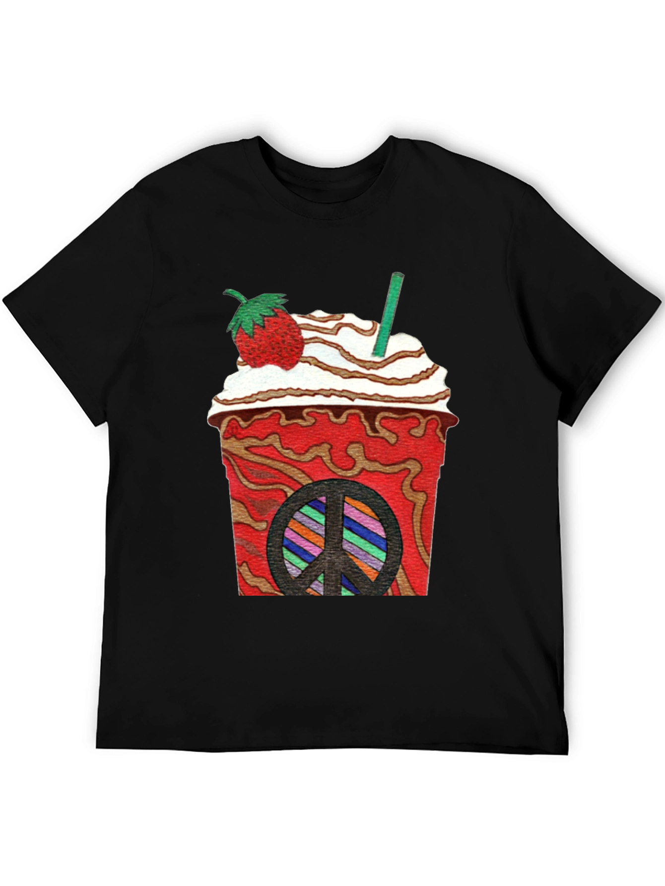 Strawberry Peace Sign T-Shirt