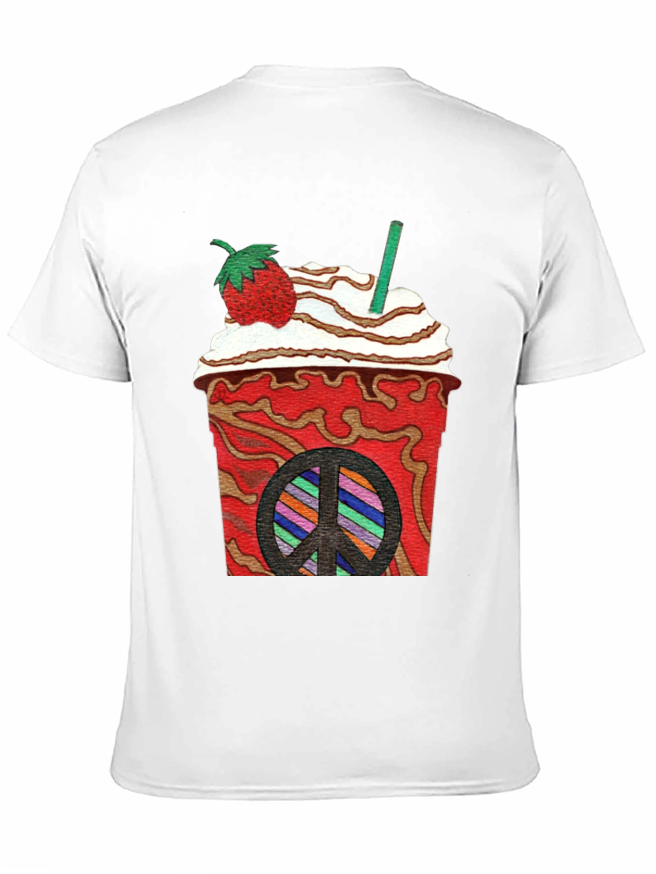 Strawberry Peace Sign T-Shirt
