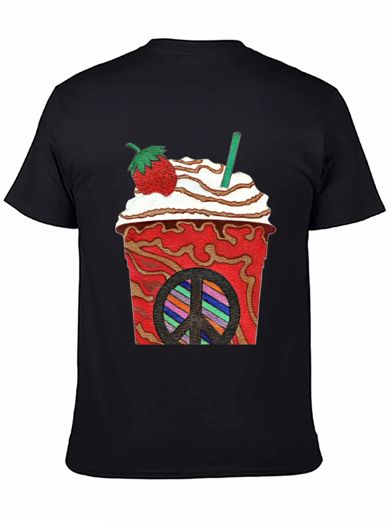 Strawberry Peace Sign T-Shirt