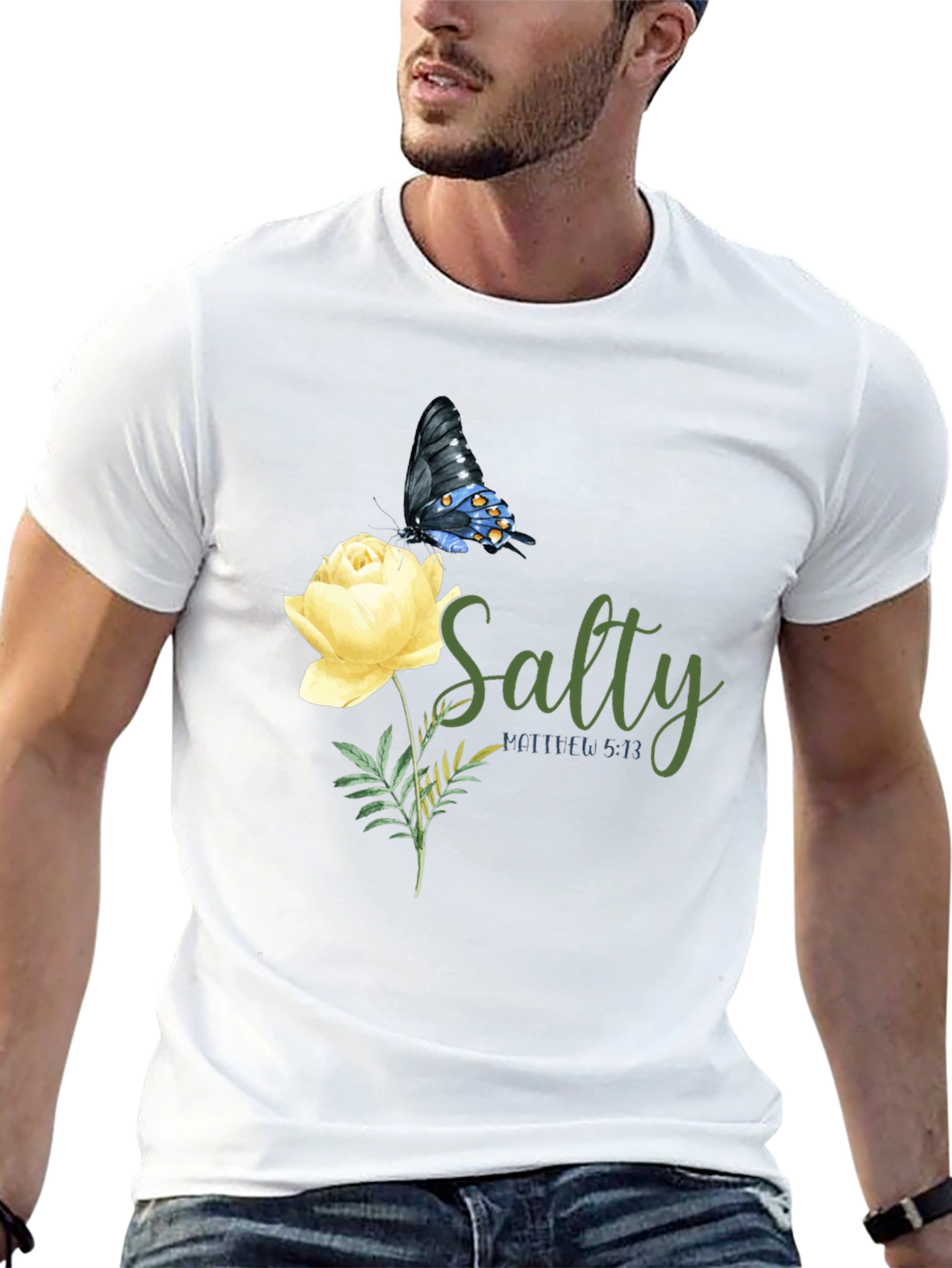 Salty Butterfly & Rose Graphic Tee