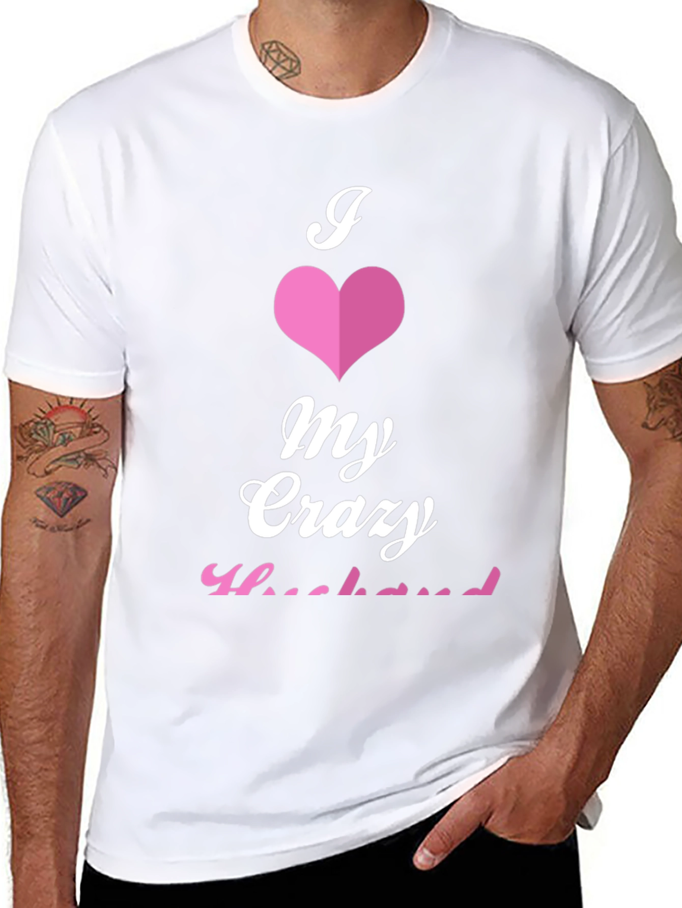 I Love My Crazy Husband Graphic Tee
