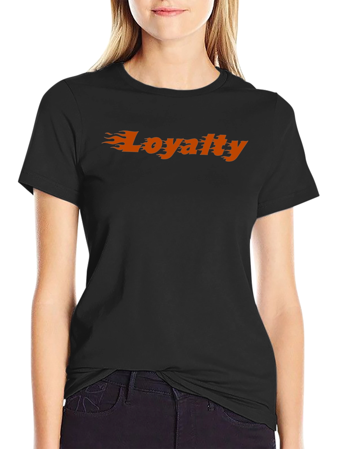 Loyalty Flame Graphic Black T-Shirt