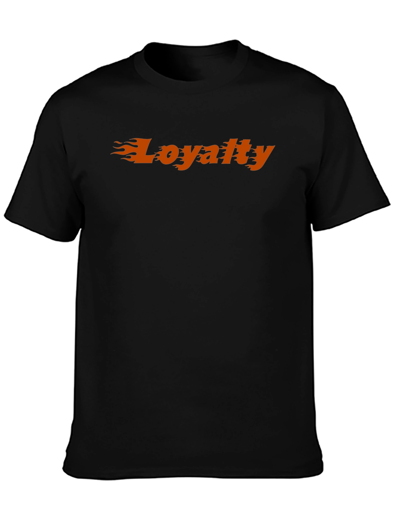 Loyalty Flame Graphic Black T-Shirt
