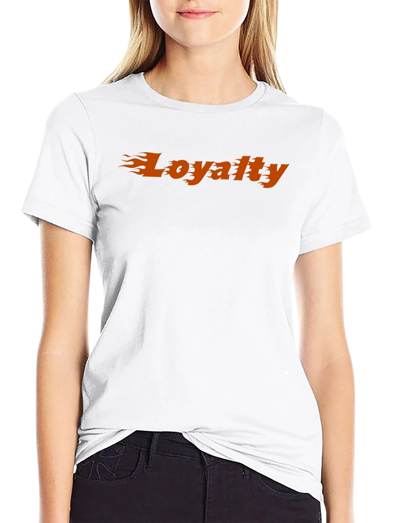 Loyalty Flame Graphic Black T-Shirt